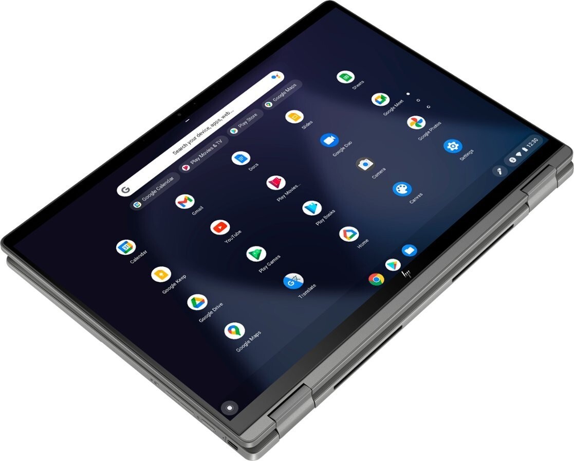 HP 14″ HD 2-in-1 x360 Touch Chromebook, Intel Celeron N4500, 4GB, 192GB (64+128)