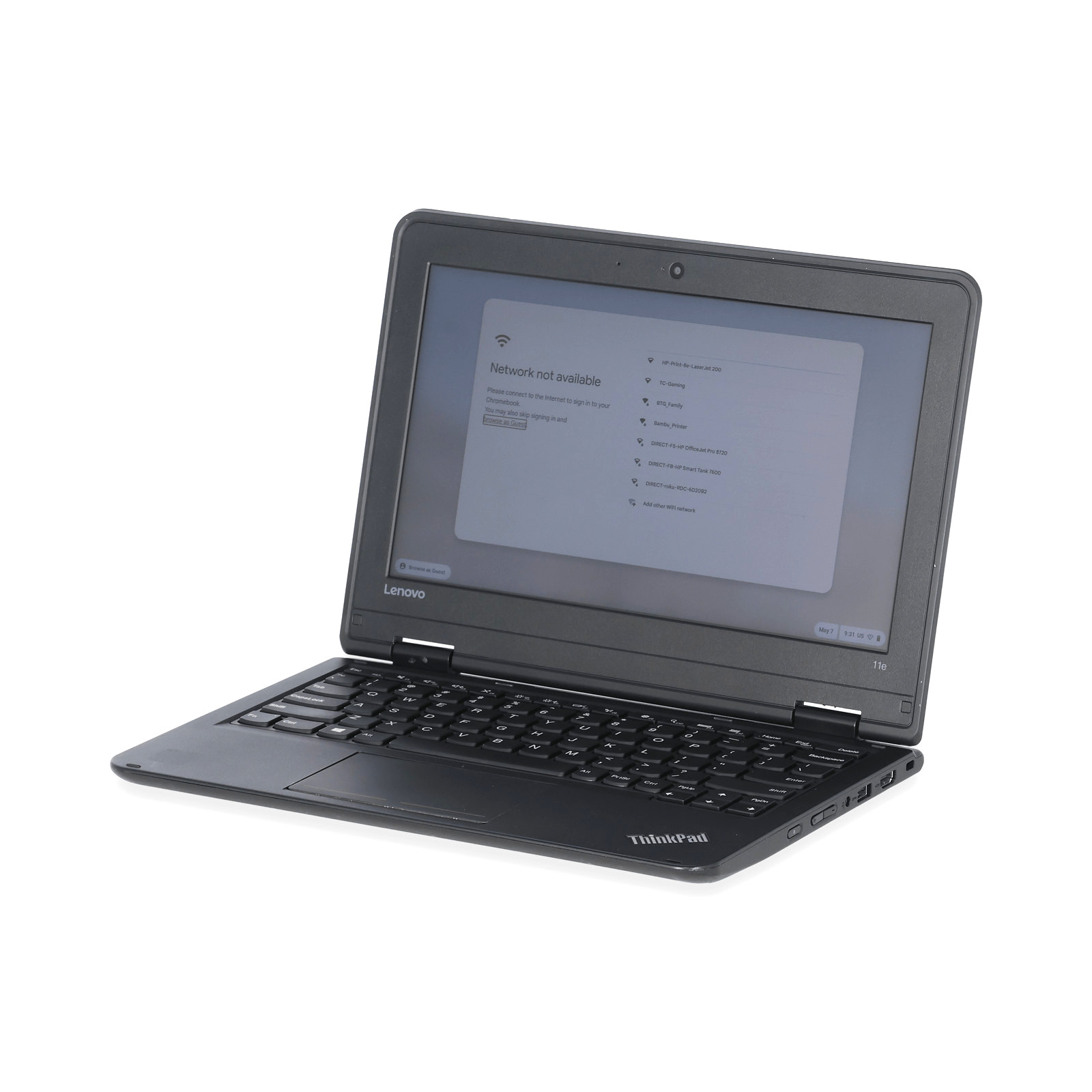 Lenovo Thinkpad 11.6″ Laptop – Intel Celeron 4GB RAM 128GB SSD Chrome OS Flex