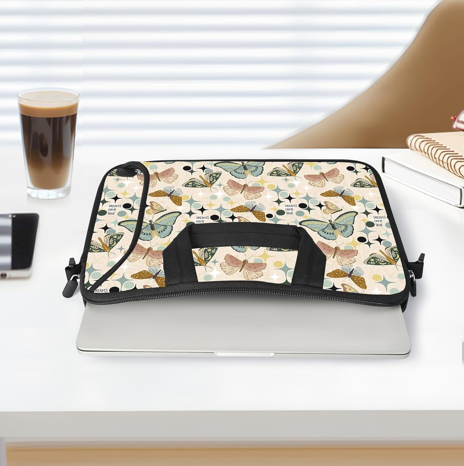 Neoprene Shoulder Bag for 14 15 15.4 15.6 inch Laptops with Handle and Sleeve