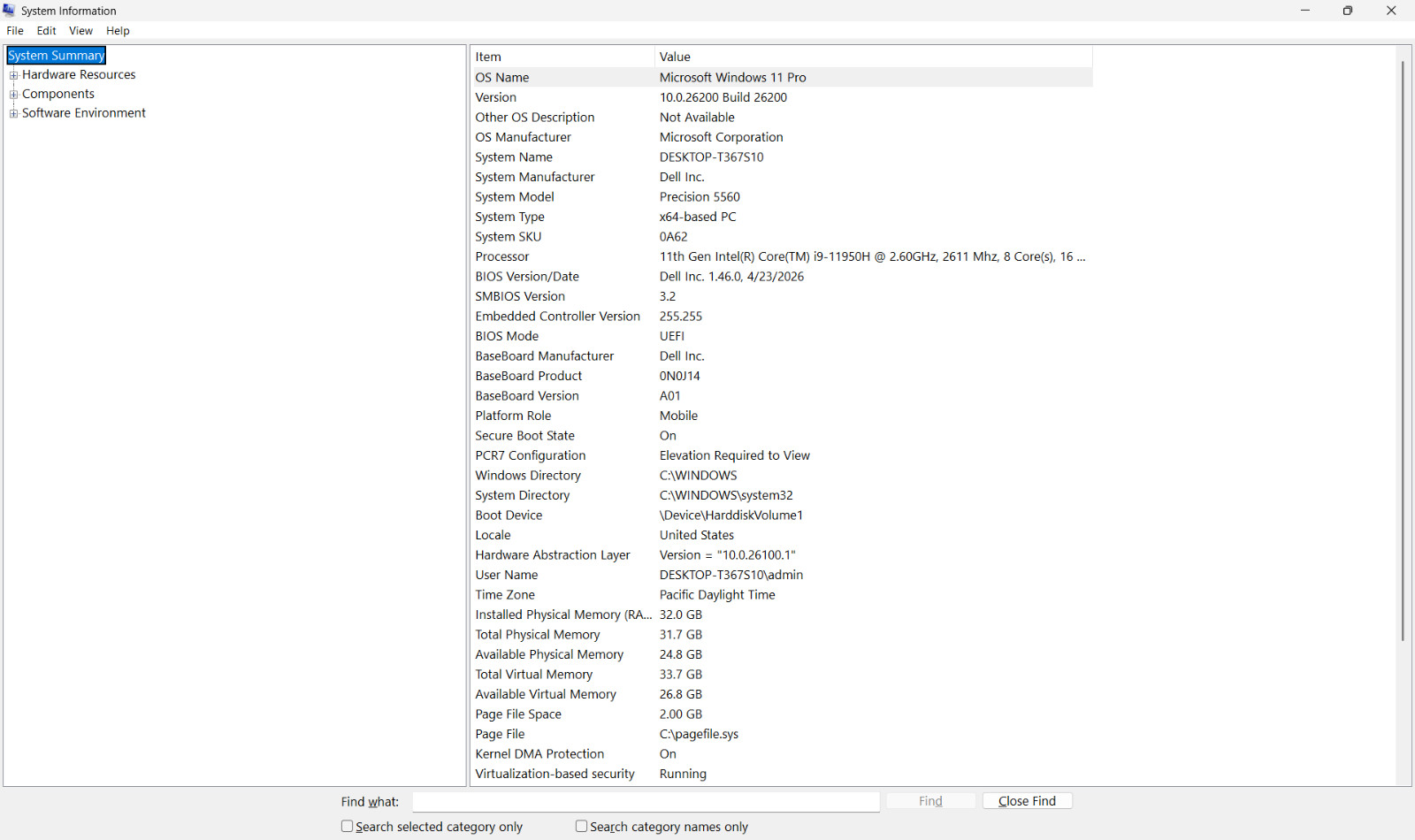Dell Precision 5560 NVIDIA RTX A2000 4GB 2.6GHz Intel Core i9-11950H 32GB 1TB