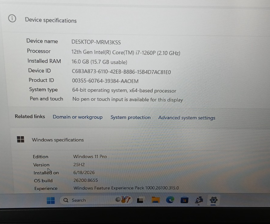 DELL VOSTRO 5620 i7-1260p 16″ FHD 16/512***READ