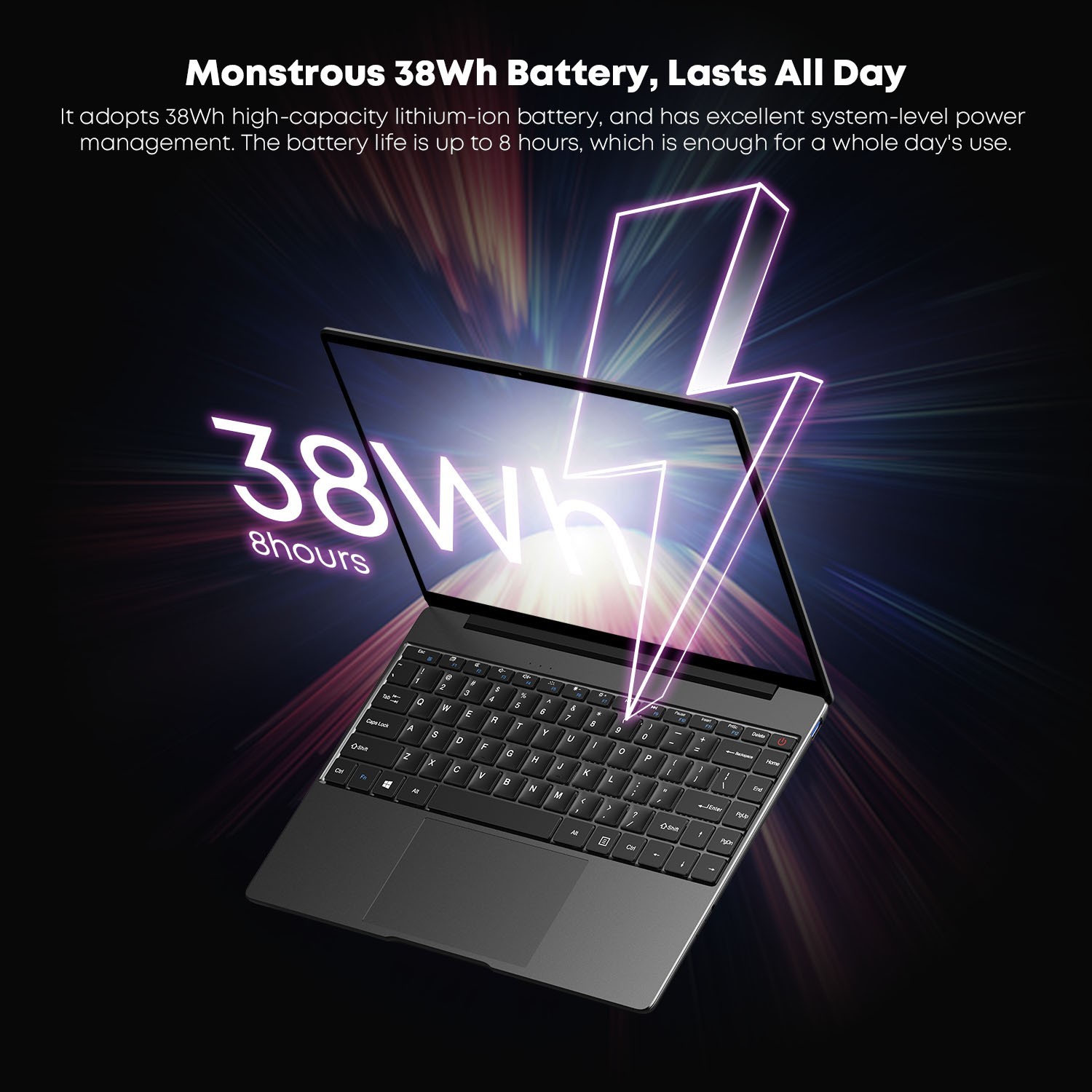CHUWI GemiBook Pro 14.1″ Laptop, Intel N5100, 8GB RAM 256GB SSD Backlit Keyboard