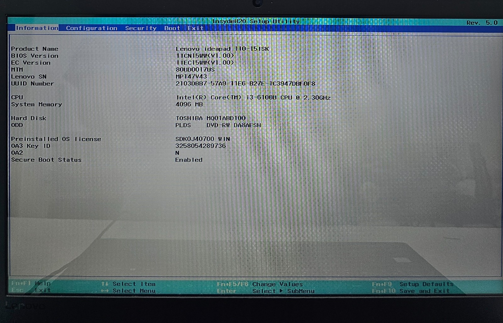 Lenovo IdeaPad 110-15ISK 15.6″ Laptop Intel i3-6100U 4GB Ram 1TB HDD NO OS (FL)