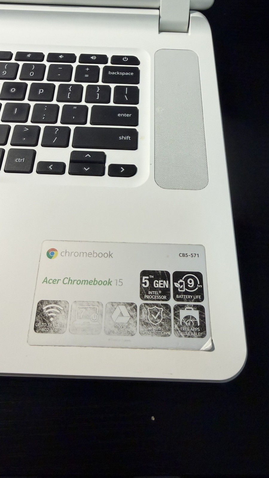 Acer Chromebook CB5-571-C9DH 1.50GHZ 2GB RAM 16GB SSD