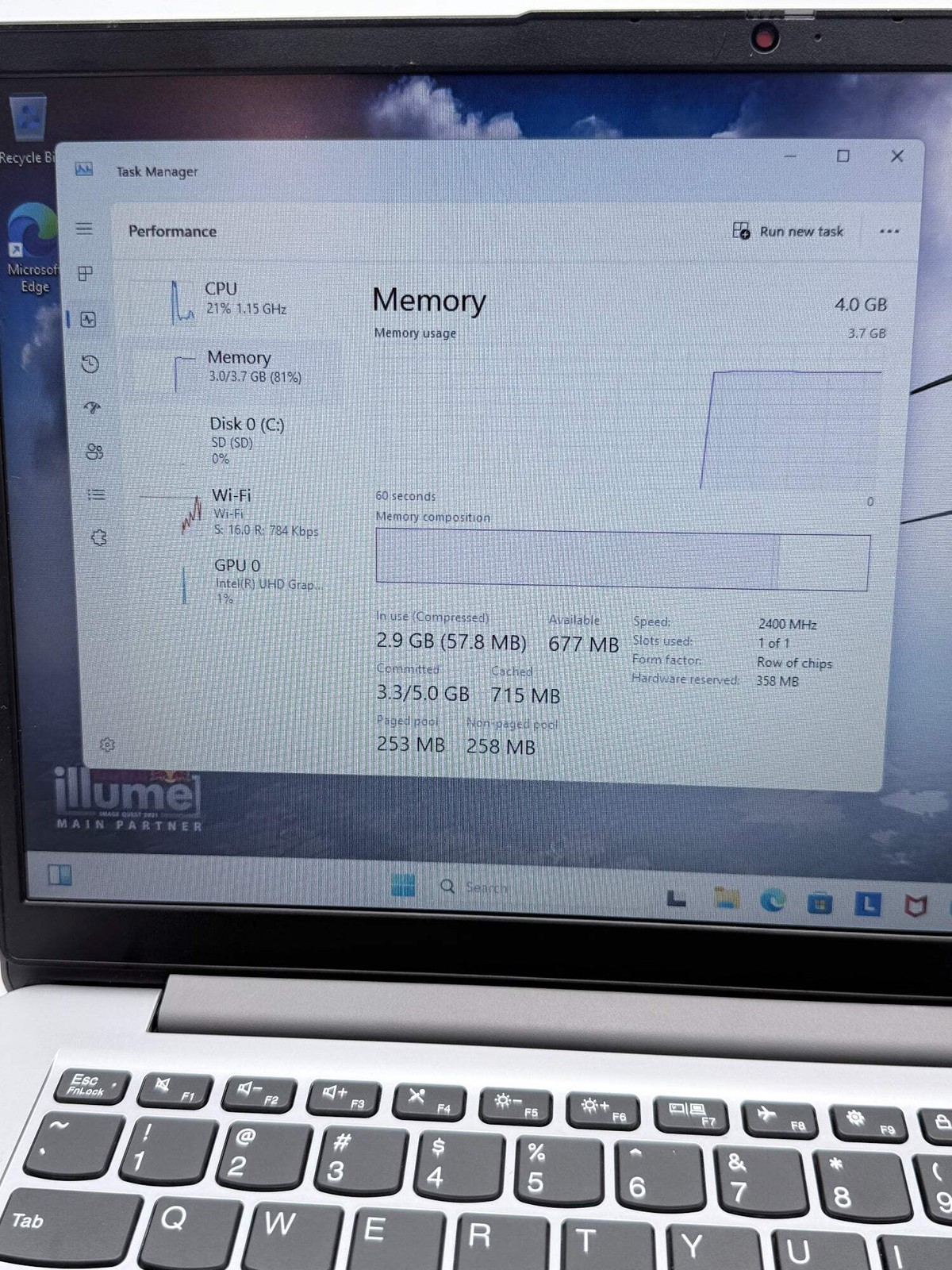 Lenovo IdeaPad 1 14IGL7 14″ Laptop Celeron N4020 4GB RAM 128GB Silver