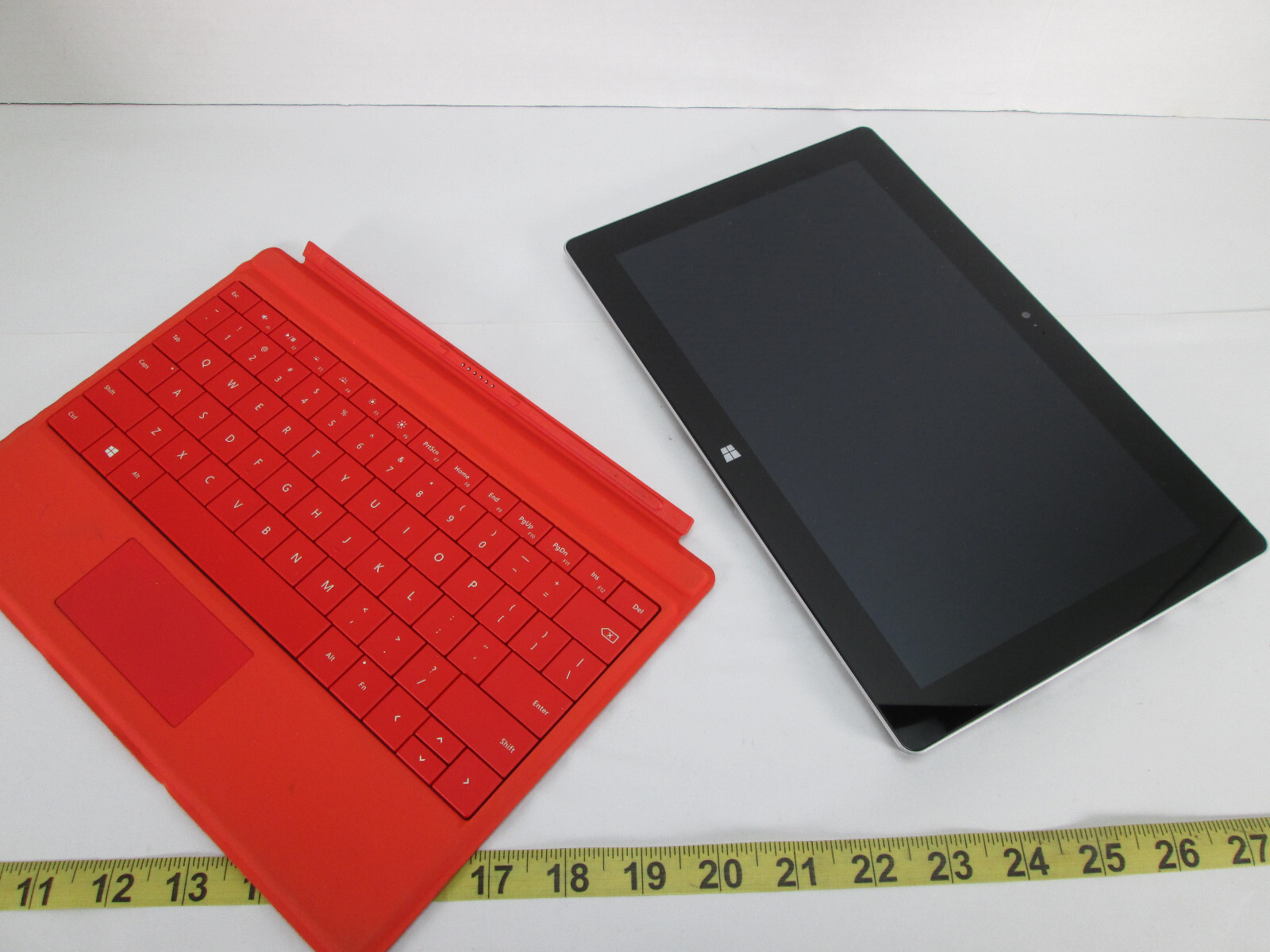 Microsoft Surface RT Tablet w Removable Red Keyboard 64GB 2 GB RAM Touchscreen C