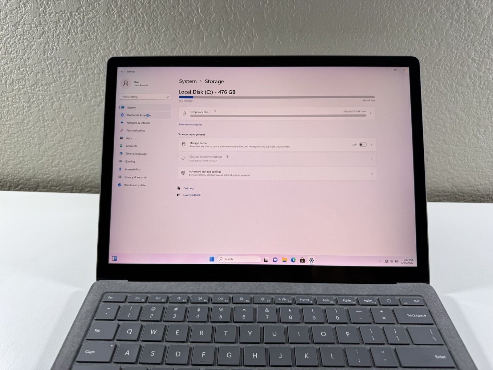 Microsoft Surface Laptop 5 13.5” 1950 Intel Core i7-1265U 16GB RAM 512GB NVME