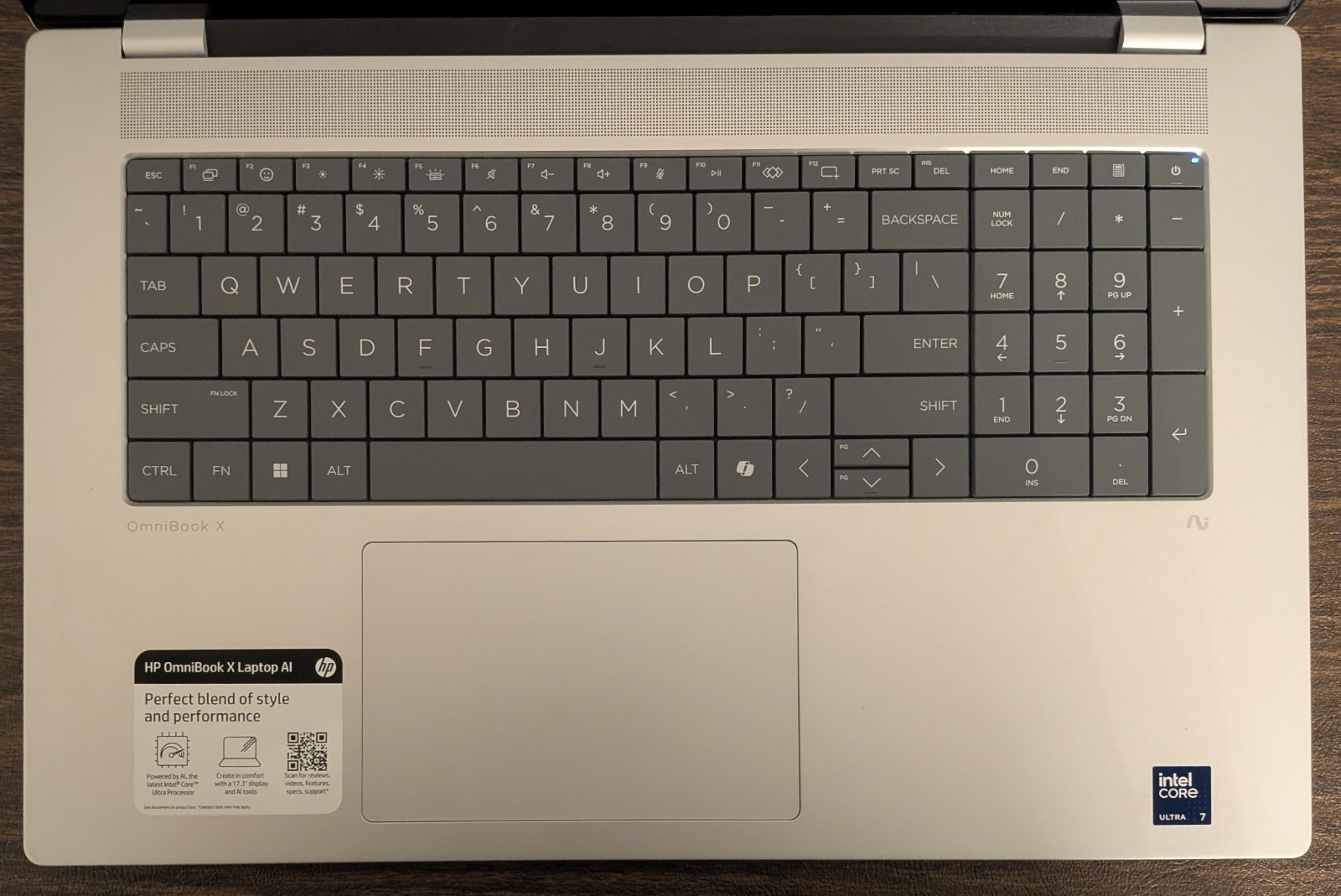 HP OmniBook X 17.3″ FHD Touch (Core Ultra 7 256V, 16GB RAM, 1TB SSD) Laptop