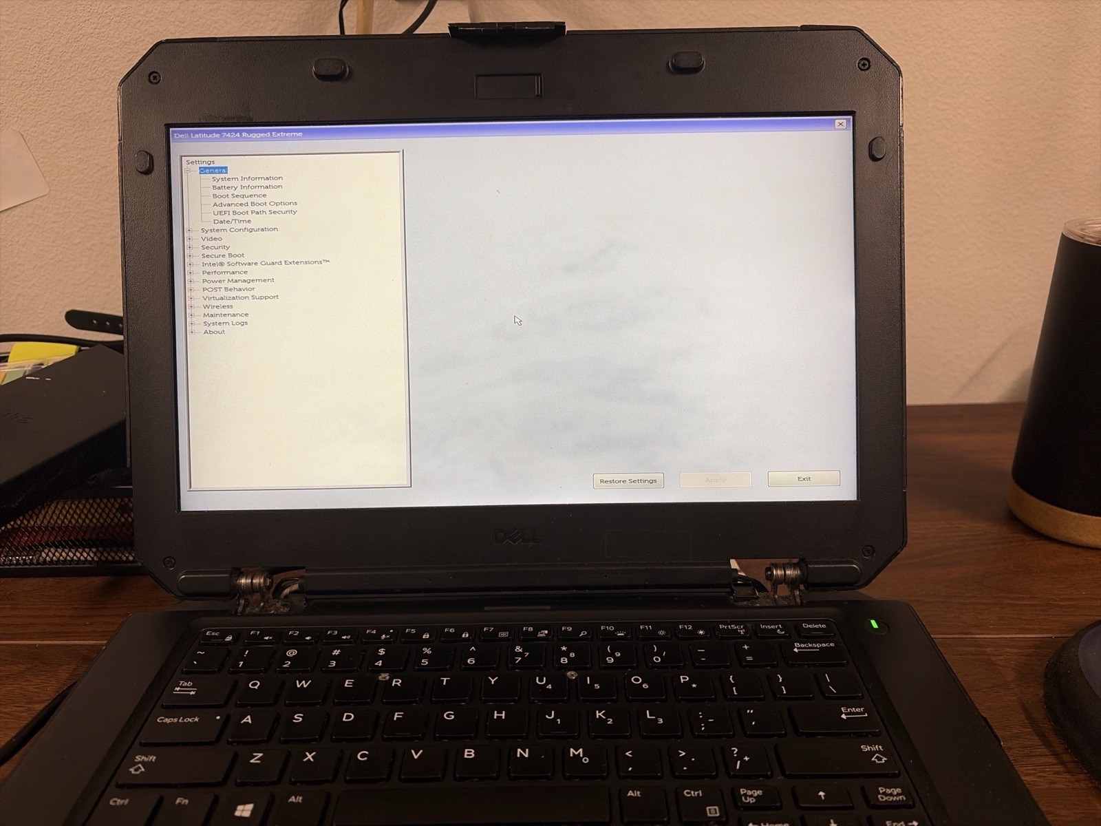 Dell Latitude 7424 Rugged Extreme i3-7130U 16GB 256GB NVMe Read
