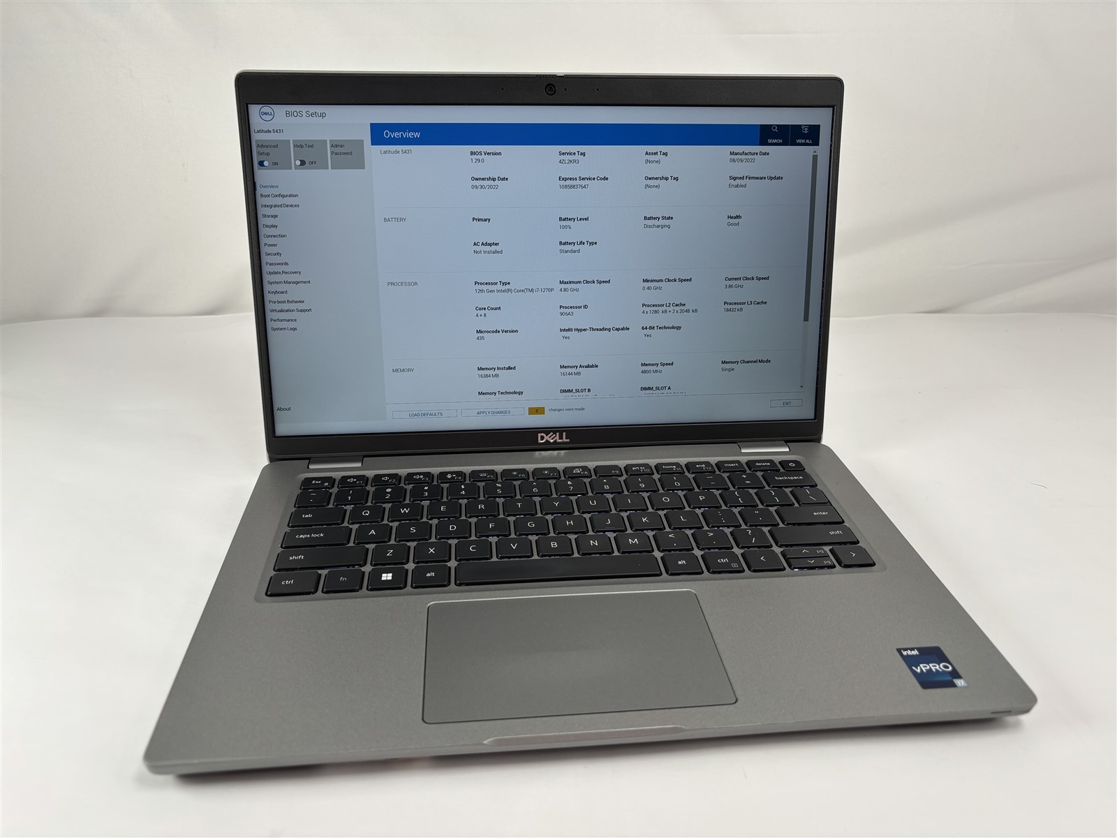 Dell Latitude 5431 2022 14″ i7-1270P 2.2GHz 16GB 256GB SSD Iris Xe