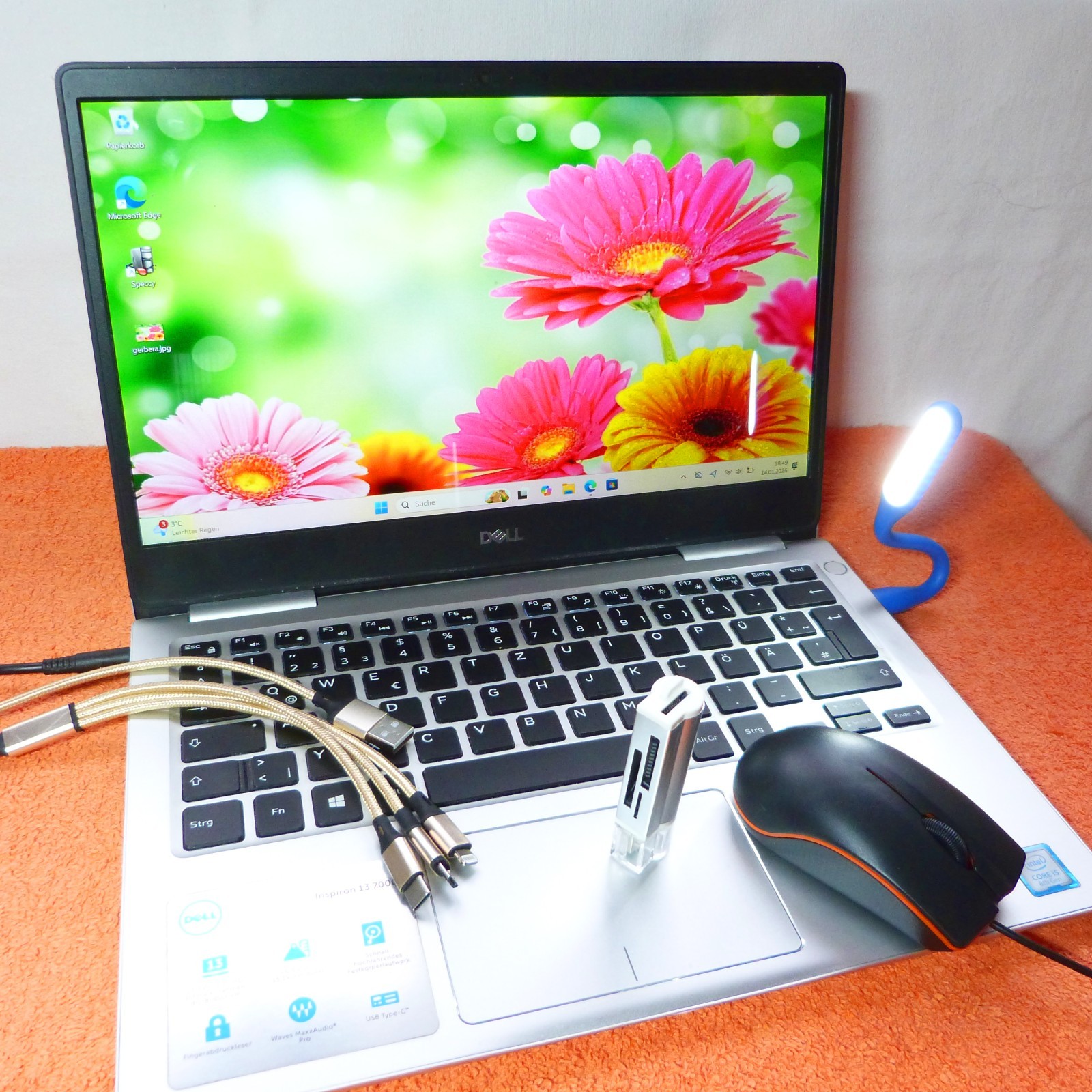 Dell 7370 Military Standard 13″ FULLHD ULTRABOOK 8Gen i5 Windows 11 SSD USBC