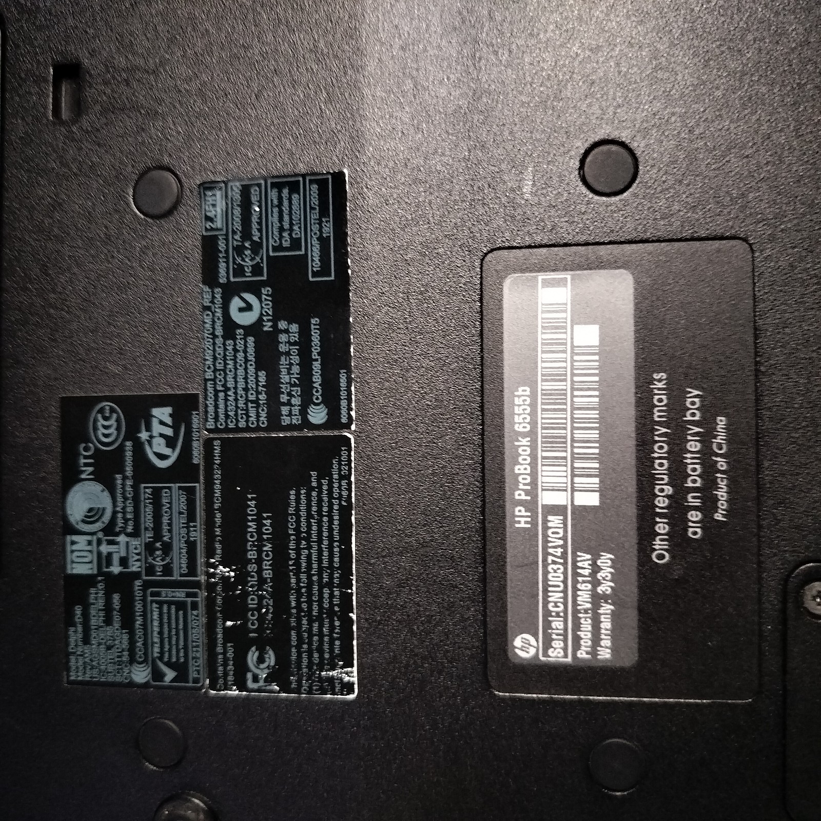 HP ProBook 6555b 15″ Laptop AMD Turion II 320gb 4gb win7 pro DVD-rw Parts/Repair