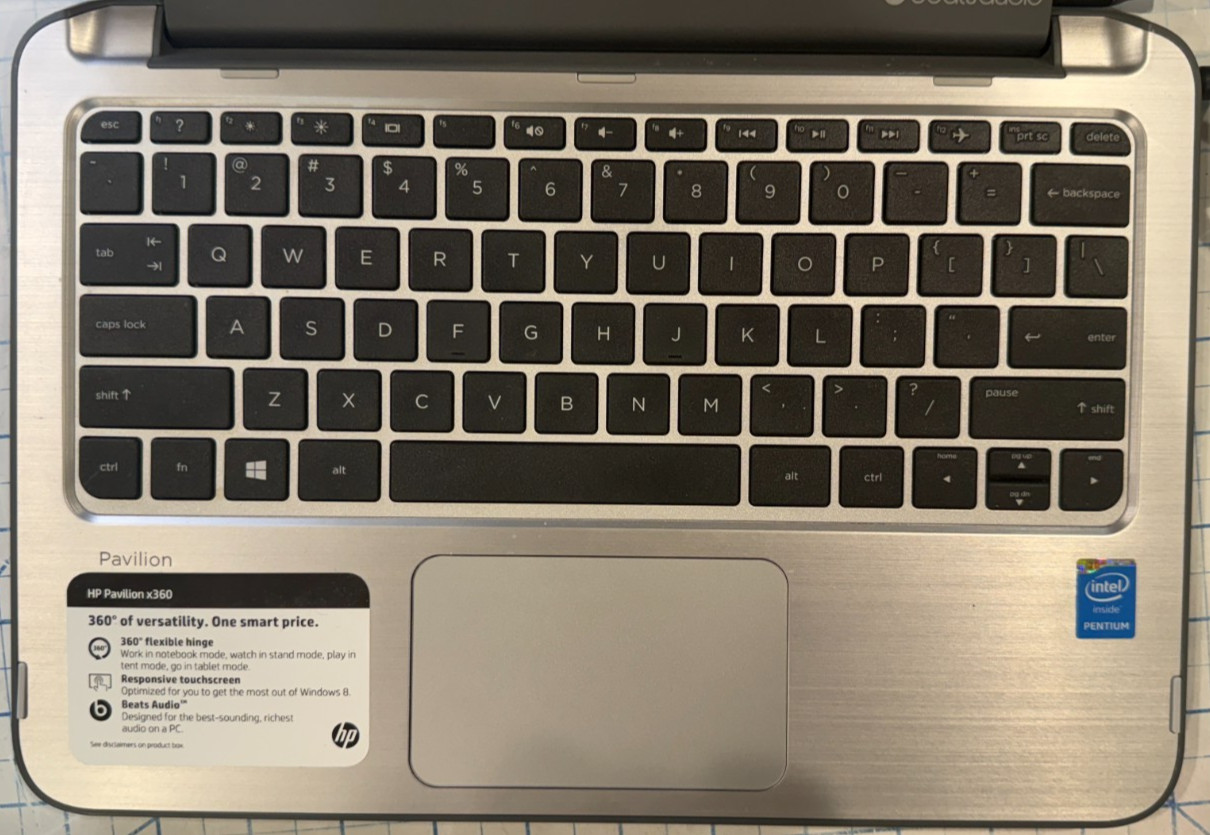 HP Pavilion x360 Intel R Pentium CPU N3540 @ 2.16GHz 4GB