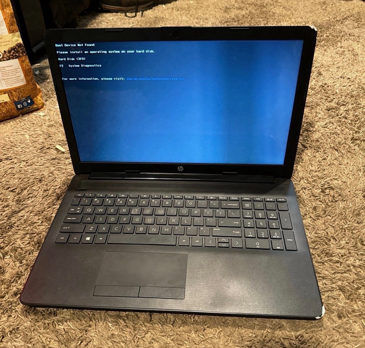HP Notebook – 15-db0011dx Black For Parts Or Repair