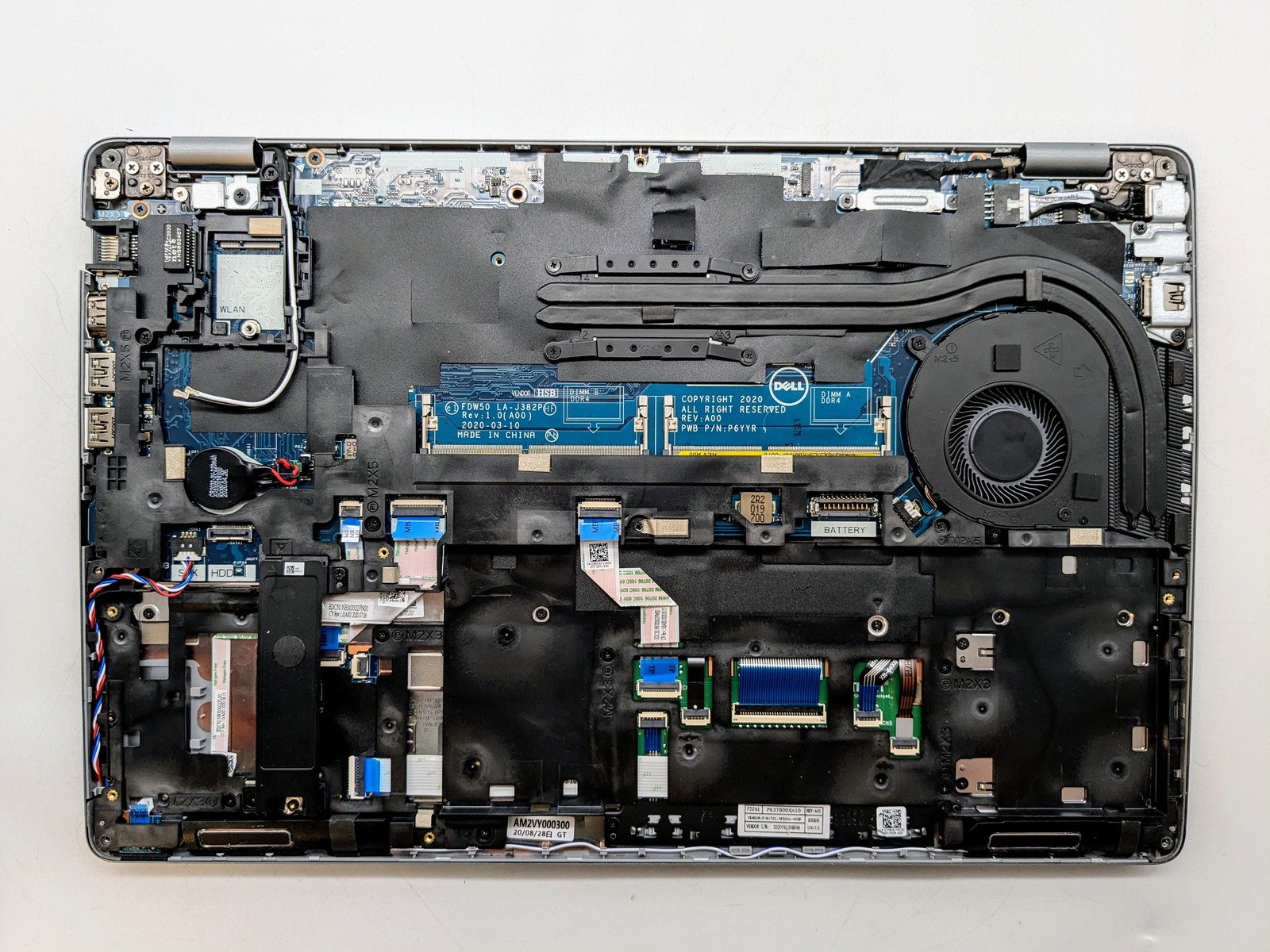 Dell Latitude 5510 15″ FHD I7-10610U Webcam Motherboard Palmrest *READ*