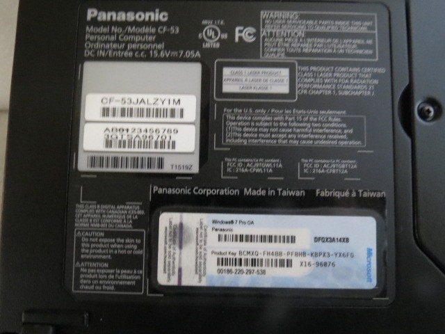 PANASONIC CF-53SALC8LM TOUGHBOOK 14″ FULL HD DISPLAY (CIRCULUMIN) NOTEBOOK – INT