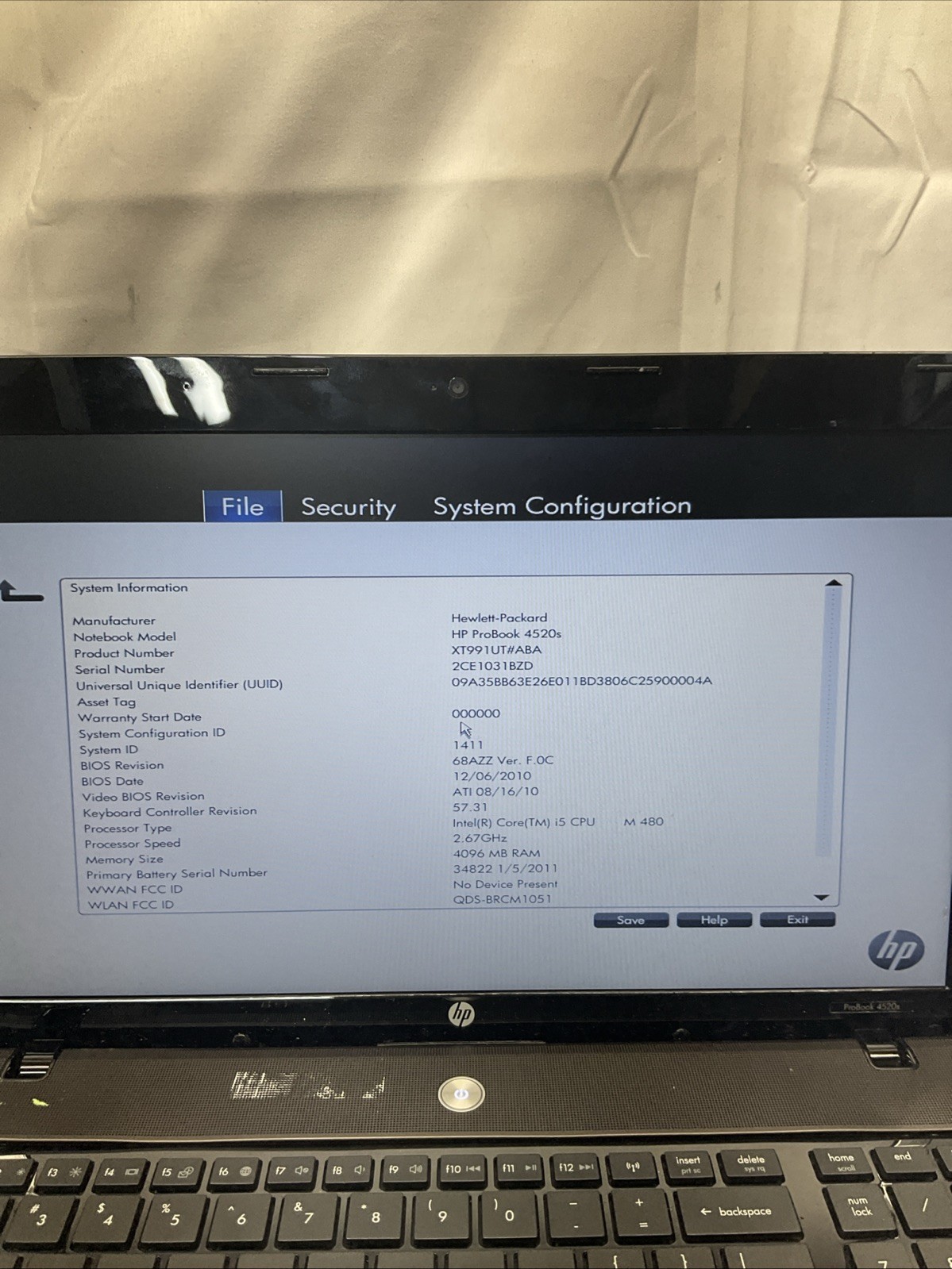 robook 4520S /Intel Core I5 – M480 1st Gen/4GB RAM/Laptop Notebook PC/M20