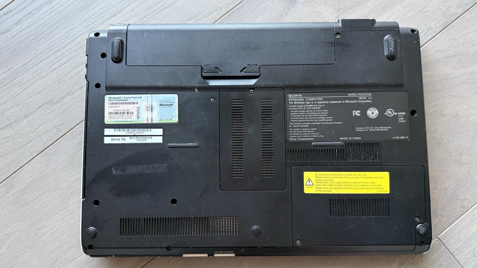 Sony Vaio Laptop VPCCW13FX – No HDD