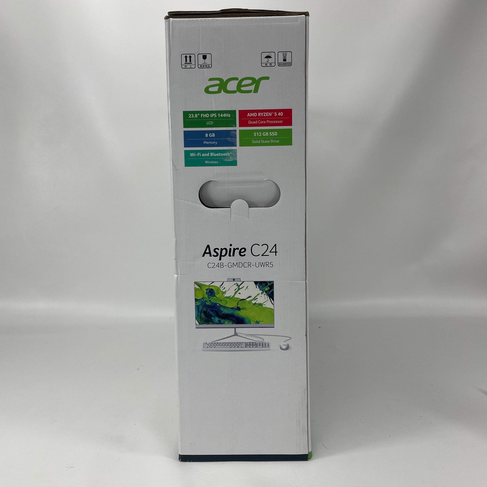 New Acer Aspire C24 GMDCR-UWR5 23.8″ Ryzen 5 40 2.80GHz 8GB RAM 512GB SSD AMD