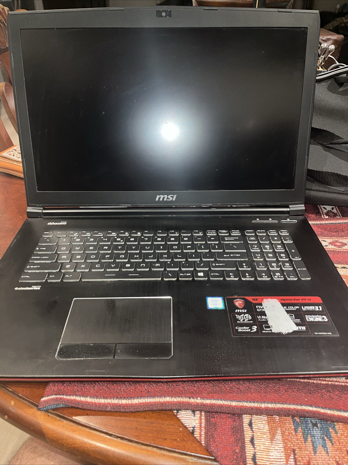 MSI GE62 Apache Pro 15.6″ Gaming Laptop GTX960M – Parts Unable To Test