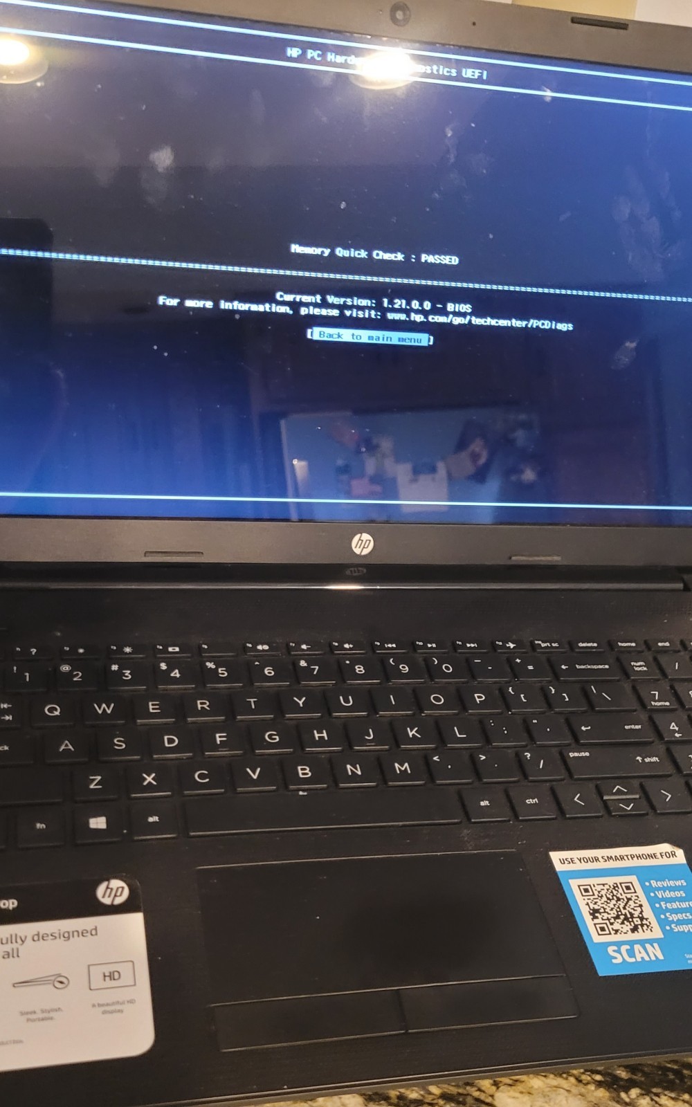 HP Laptop, 15″, 4 GB, 10.6 Virtual Memory, tested & wiped. Excellent condition!