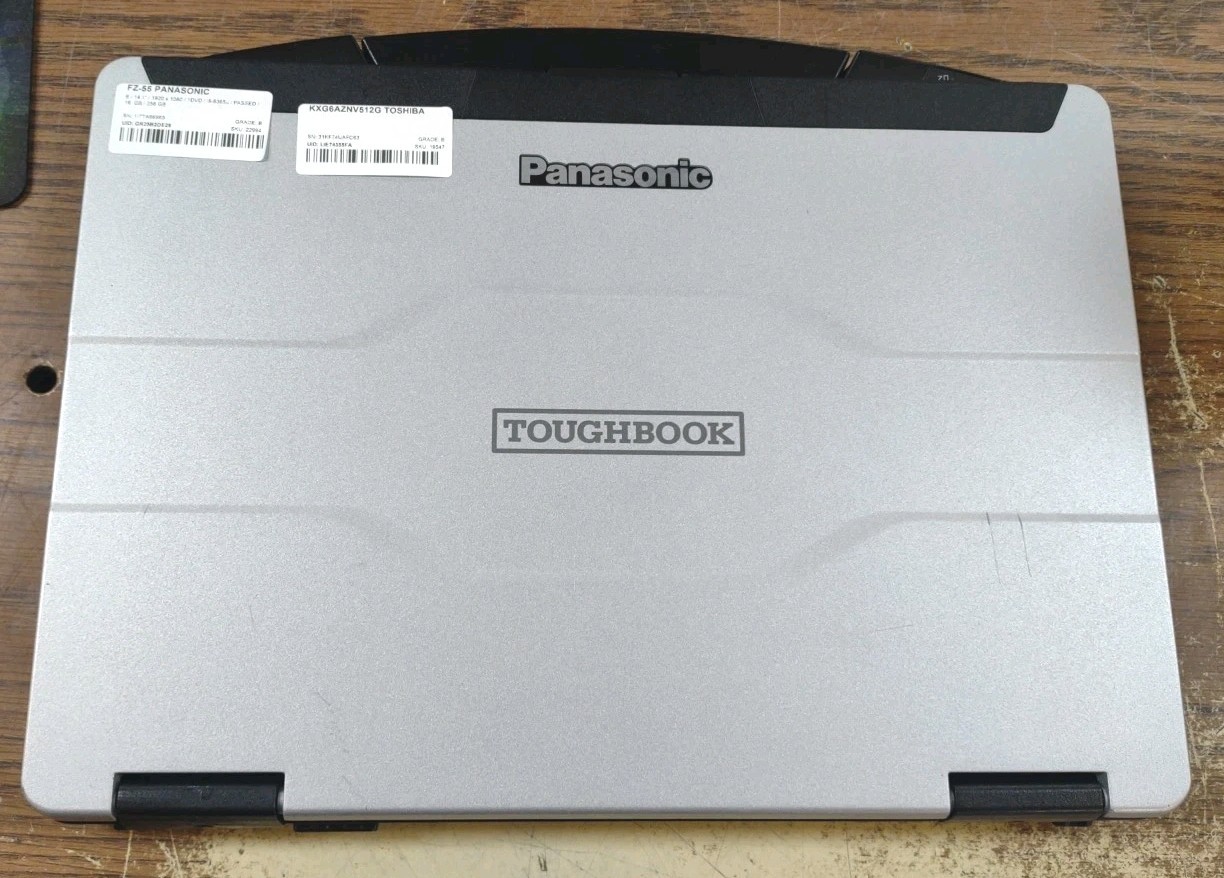 Panasonic ToughBook FZ-55 W/ i5-8365U, 512GB SSD, 16GB RAM. NON TOUCH