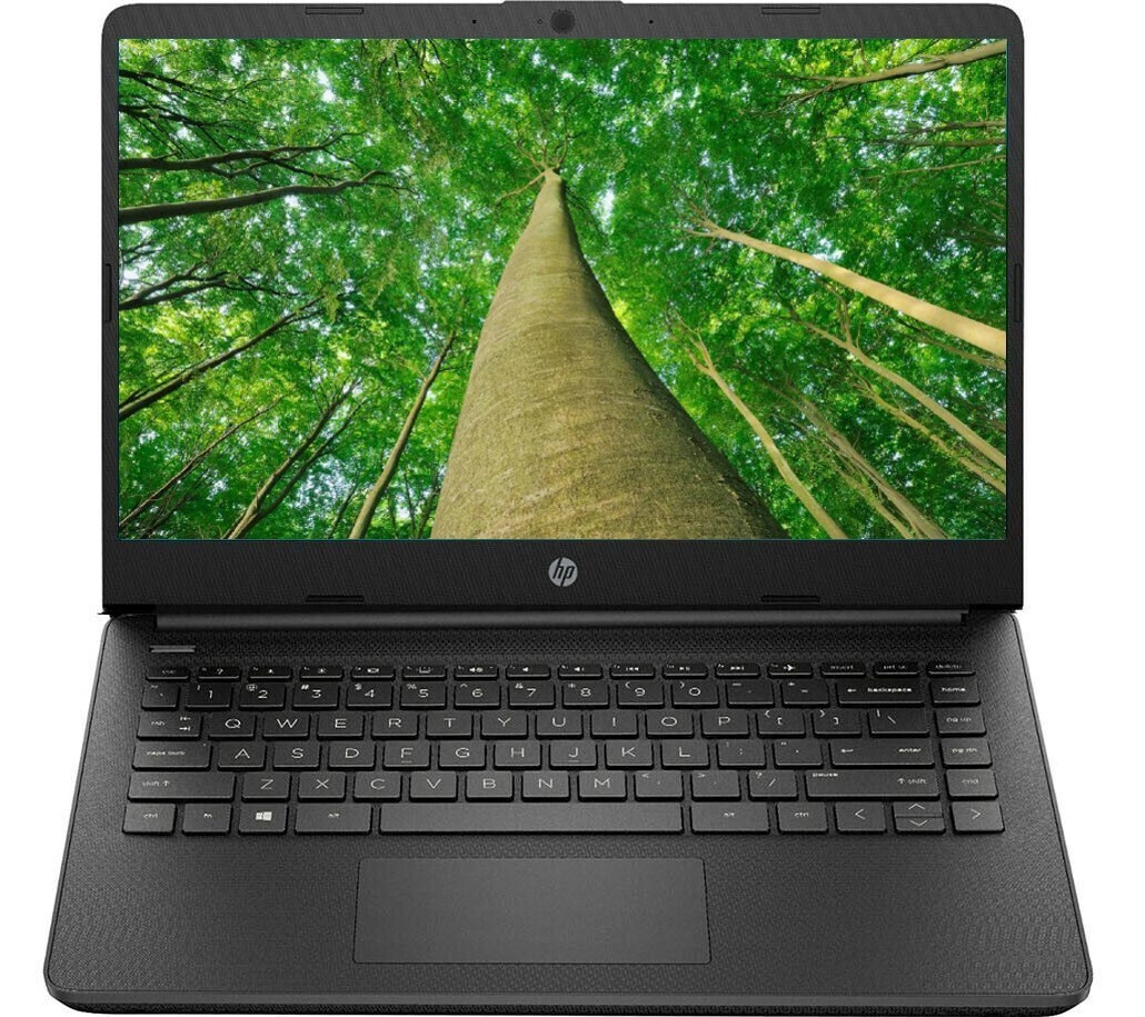 HP 14″ HD Laptop, AMD Athlon Silver 3050U, 8GB RAM, 128GB SSD, Win 11, Black