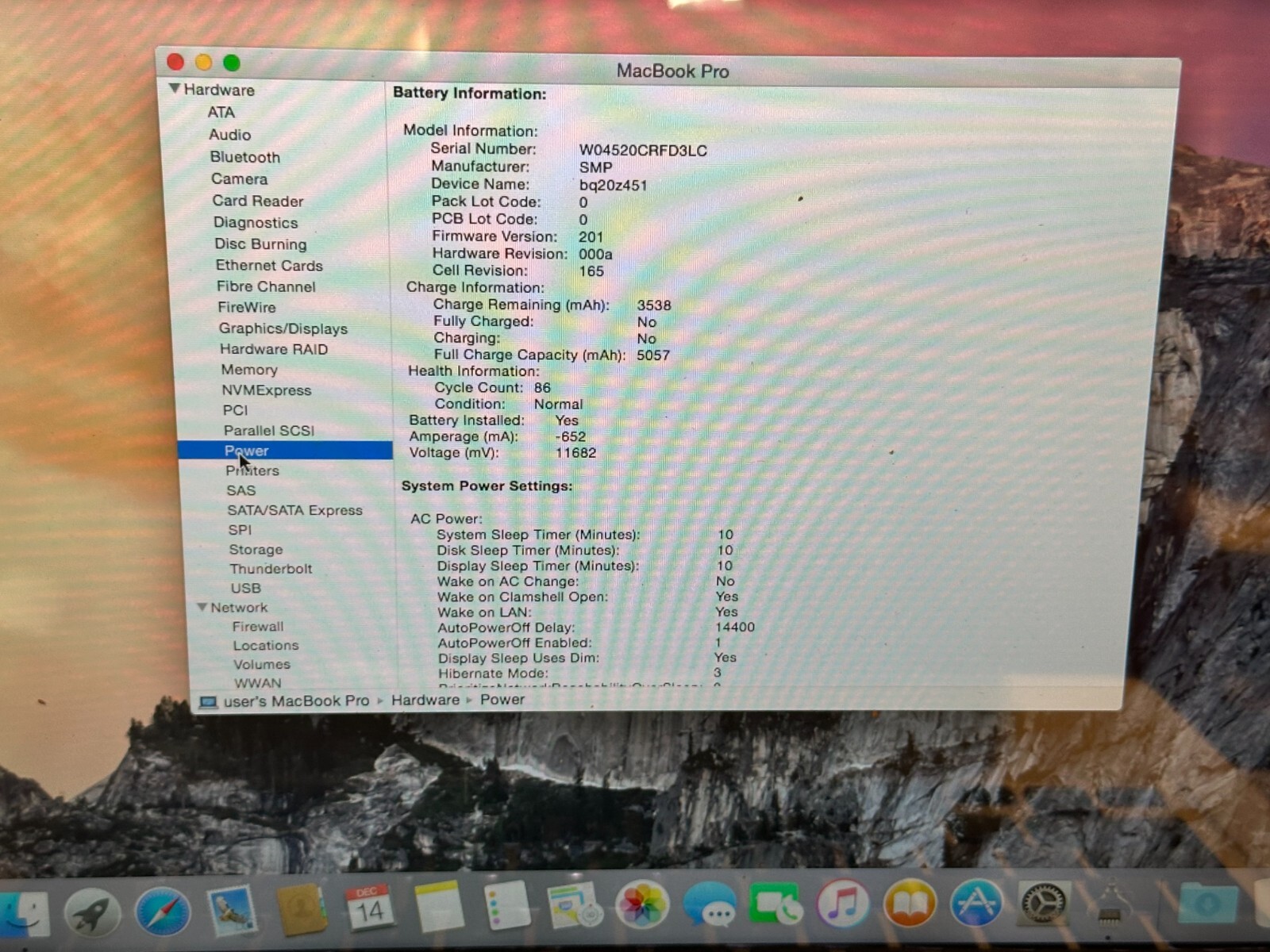 APPLE MACBOOK PRO (MD101LL/A) MID 2012 / 500GB HDD / 4GB RAM – CORE I5 FOR PARTS