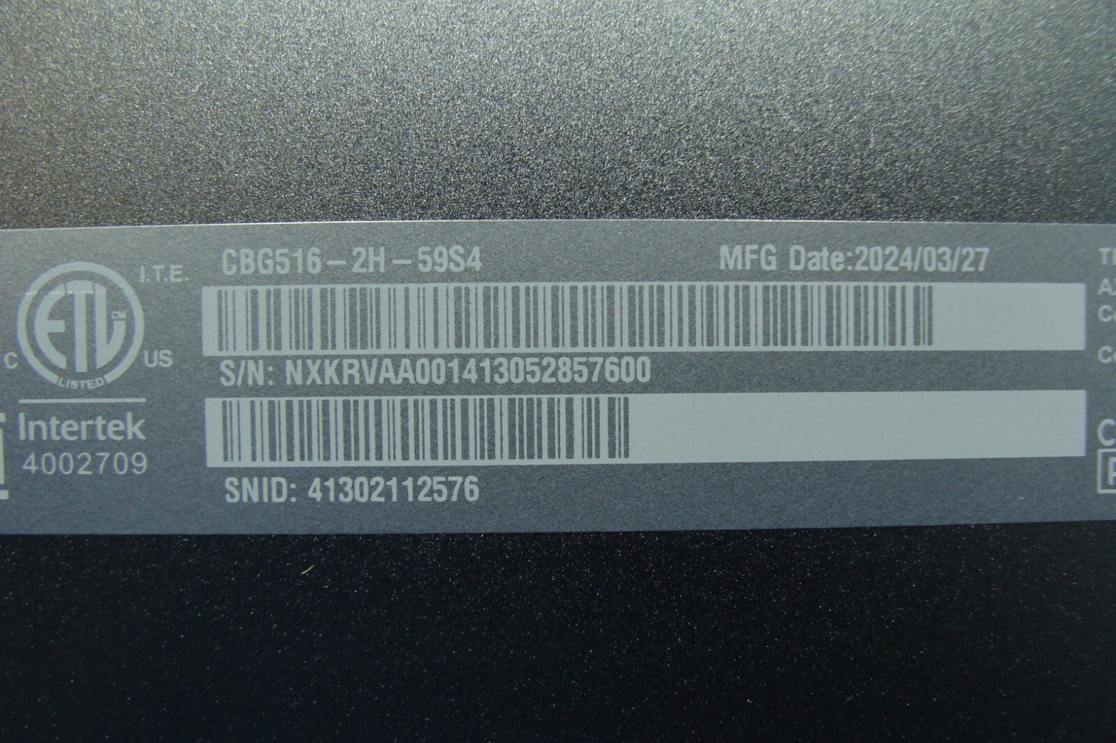 NEW! Acer Chromebook CBG516-2H 16″ WQXGA 120hz Core 5 120U 8GB 256GB SSD