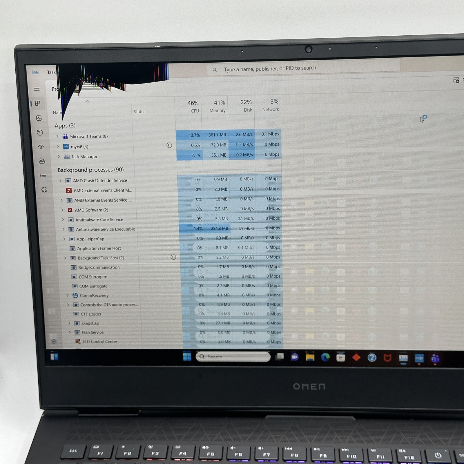 Hp Omen Gaming Laptop 16 Ryzen 7 5800H RX6600m 16GB 1TB SSD Works Read