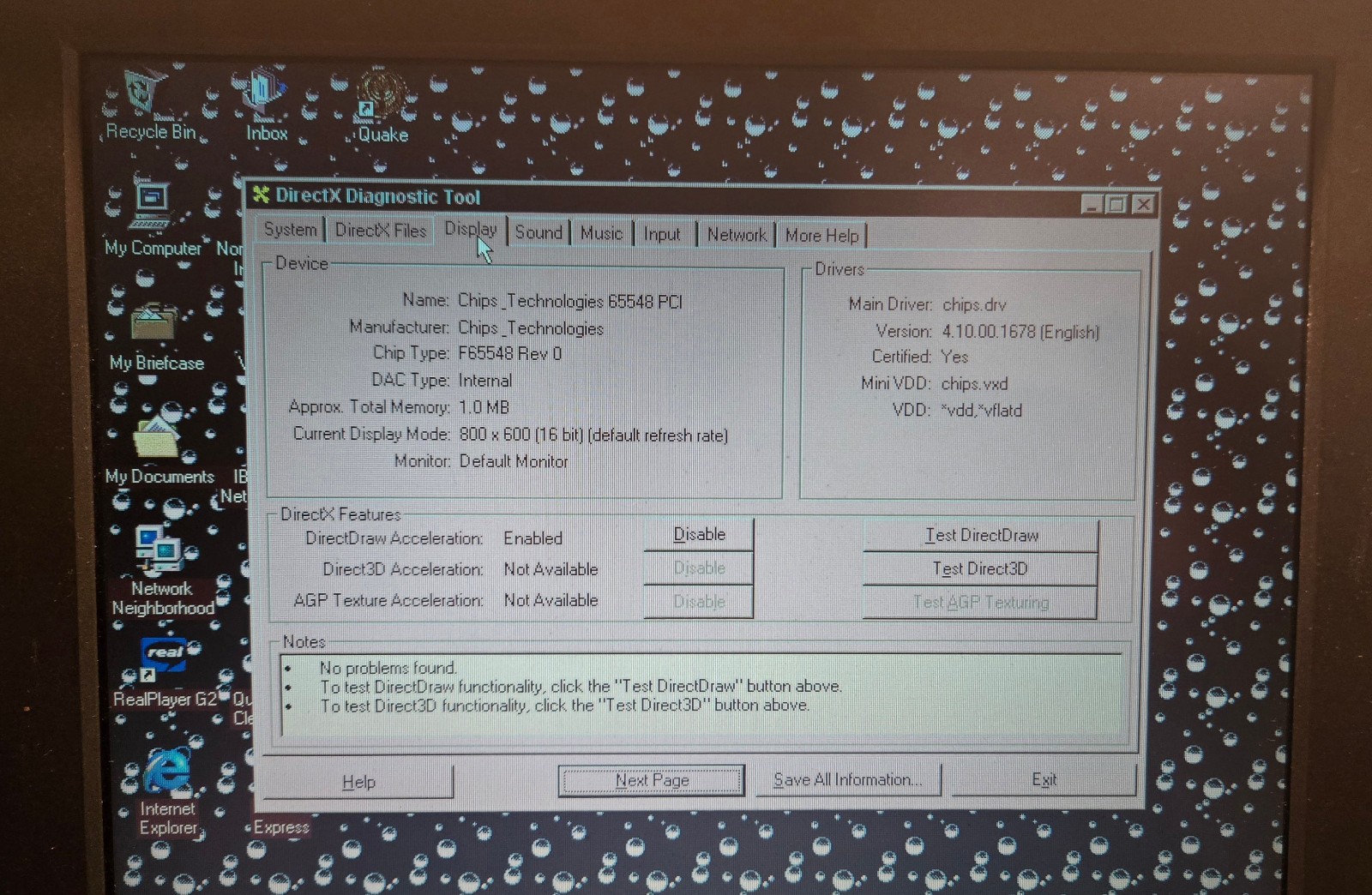 Vintage Sager FMA86T (Intel Pentium @ 120 MHz, 24 MB RAM, Win98SE)