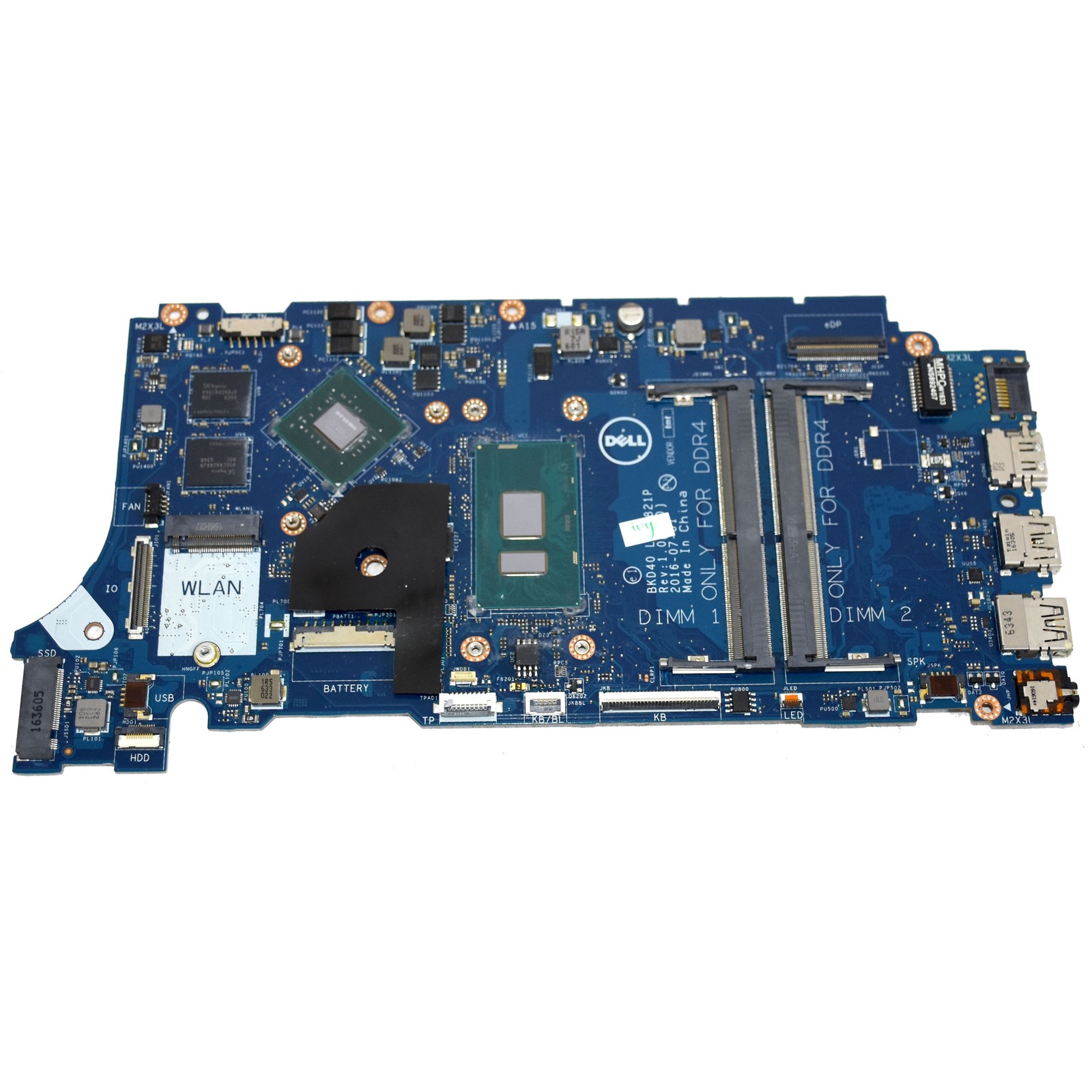For Dell Inspiron 7460 7560 Motherboard 02PTF1 LA-D821P SR2ZW i3-70050U