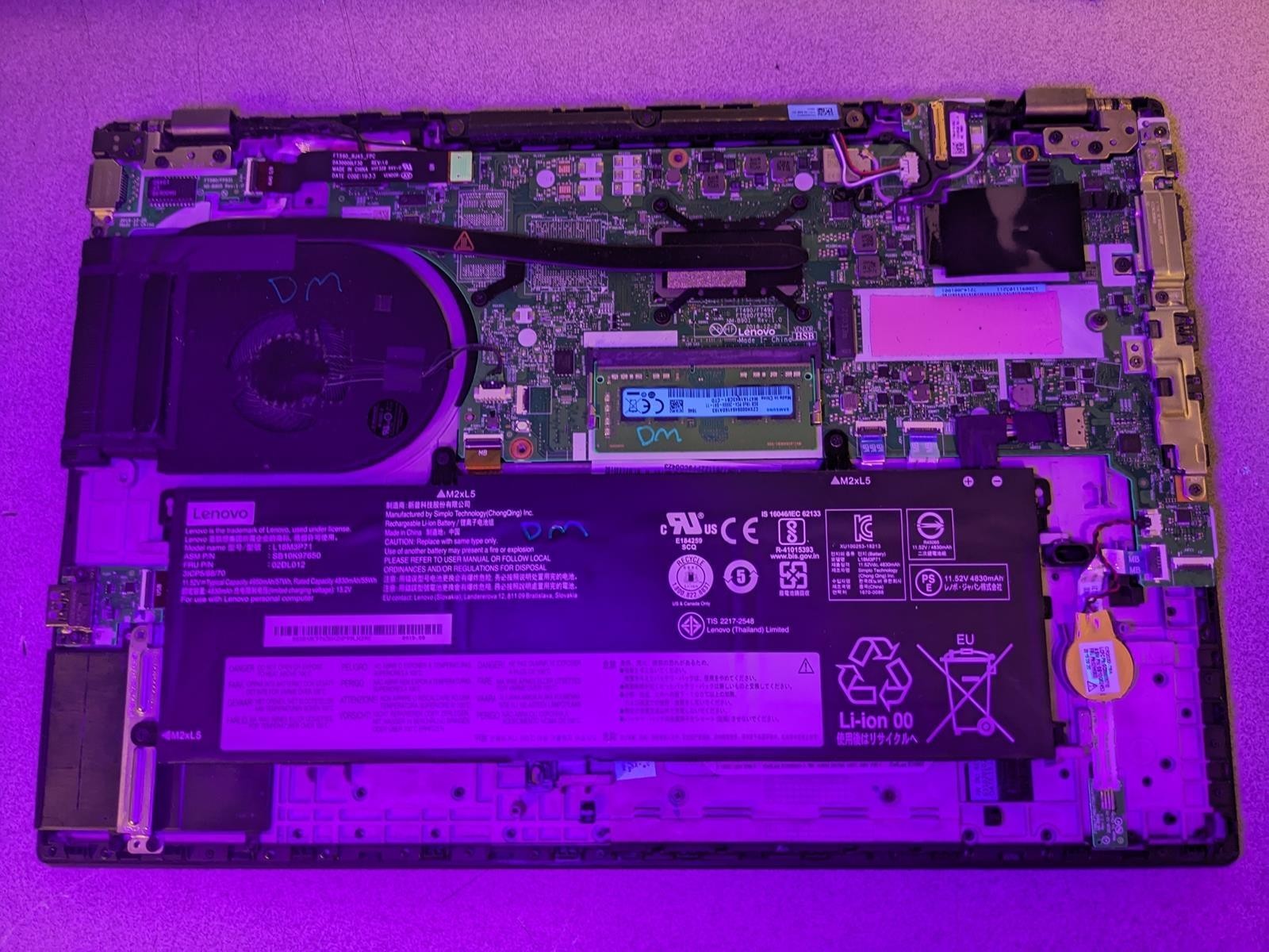 LENOVO THINKPAD T590 i7-8565U @ 1.80GHz, 16GB RAM, NO HDD/OS – (FOR PARTS)