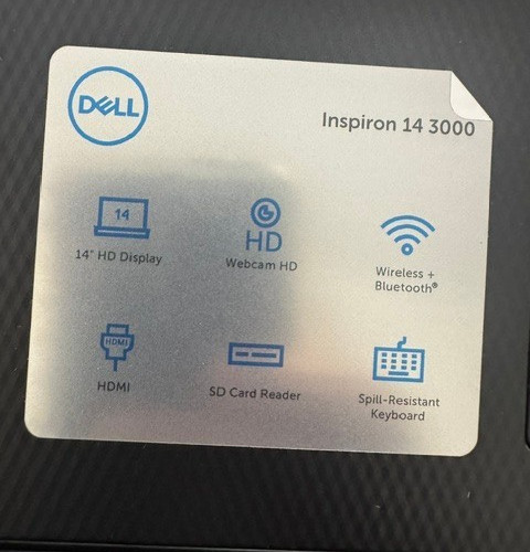 Dell Inspiron 3000 14″ Laptop Intel i3-1005G1 4GB RAM, 128GB SSD Windows 10 Home