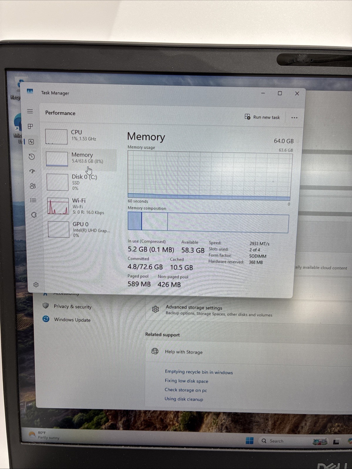 Dell Precision 7550 Intel Core i9-10 64GB 512 SSD (LIGHT SCREEN BURN) | L18