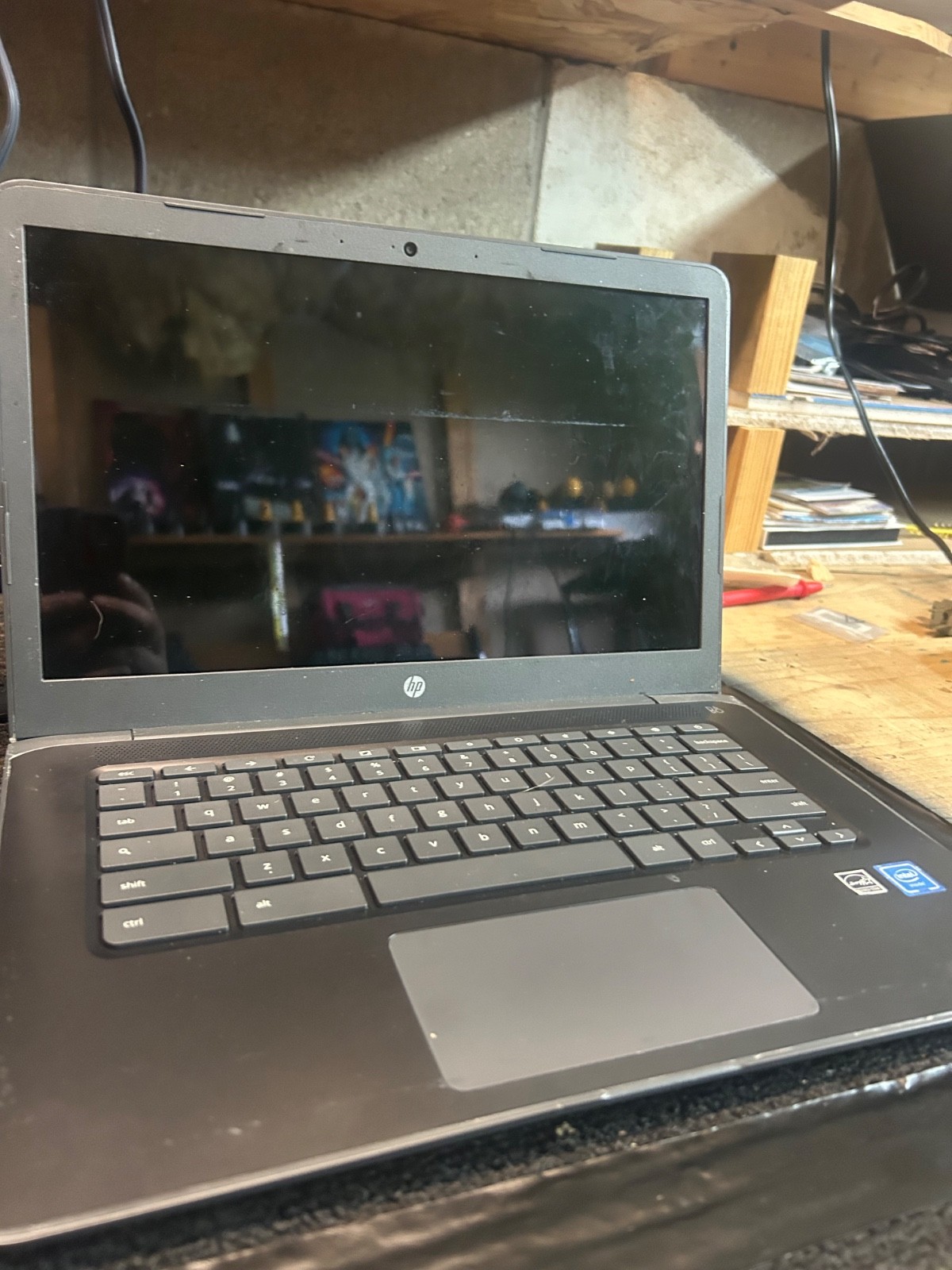 HP Chromebook 14 inch (32 GB, Intel Celeron, 1.1GHz, 4GB) Laptop – Gray -…