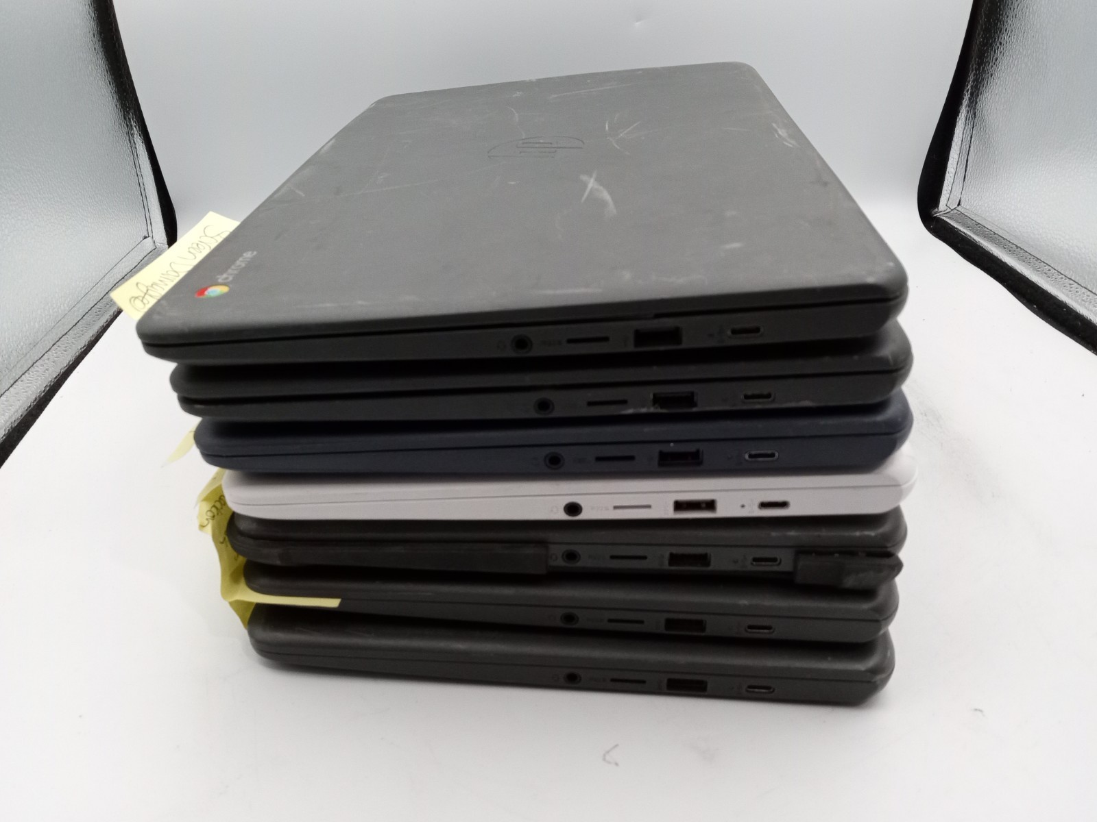 Lot of 7 – HP Chromebook 14 – 14″ Laptops – FOR PARTS – VARIOUS ISSUES -RR