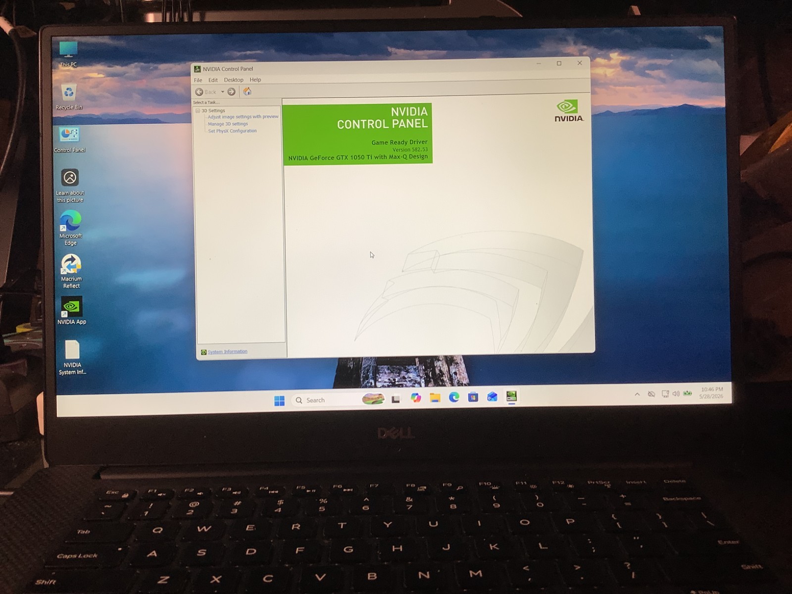 Dell XPS 9570, Gaming-GTX1050Ti, i7-8750H, 16GB – 512GB Windows 11 Home #439RJR2