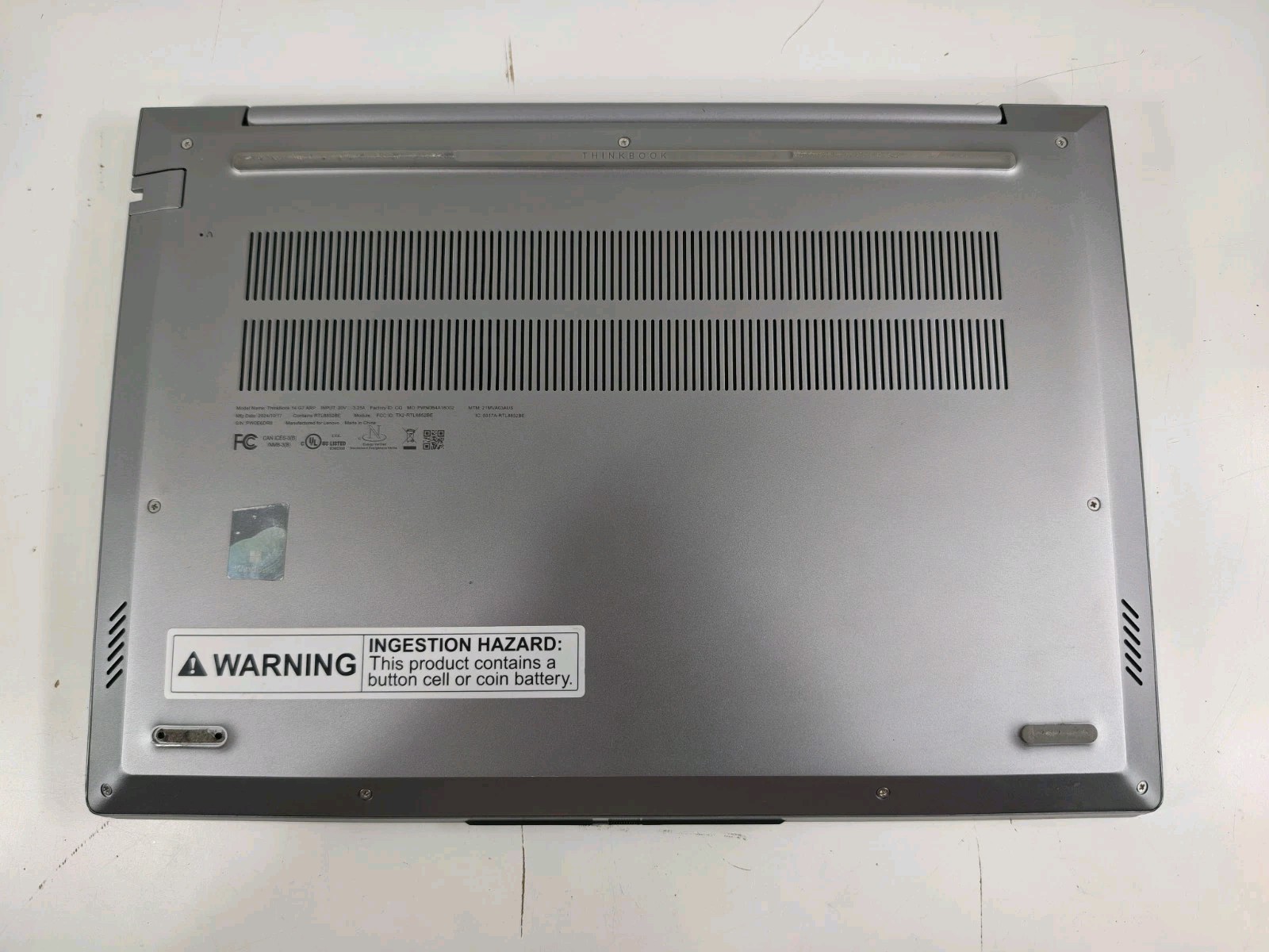 Lenovo ThinkBook 14 G7 ARP AMD Ryzen 5 7535HS 8GB RAM 256GB SSD Laptop w/Charger