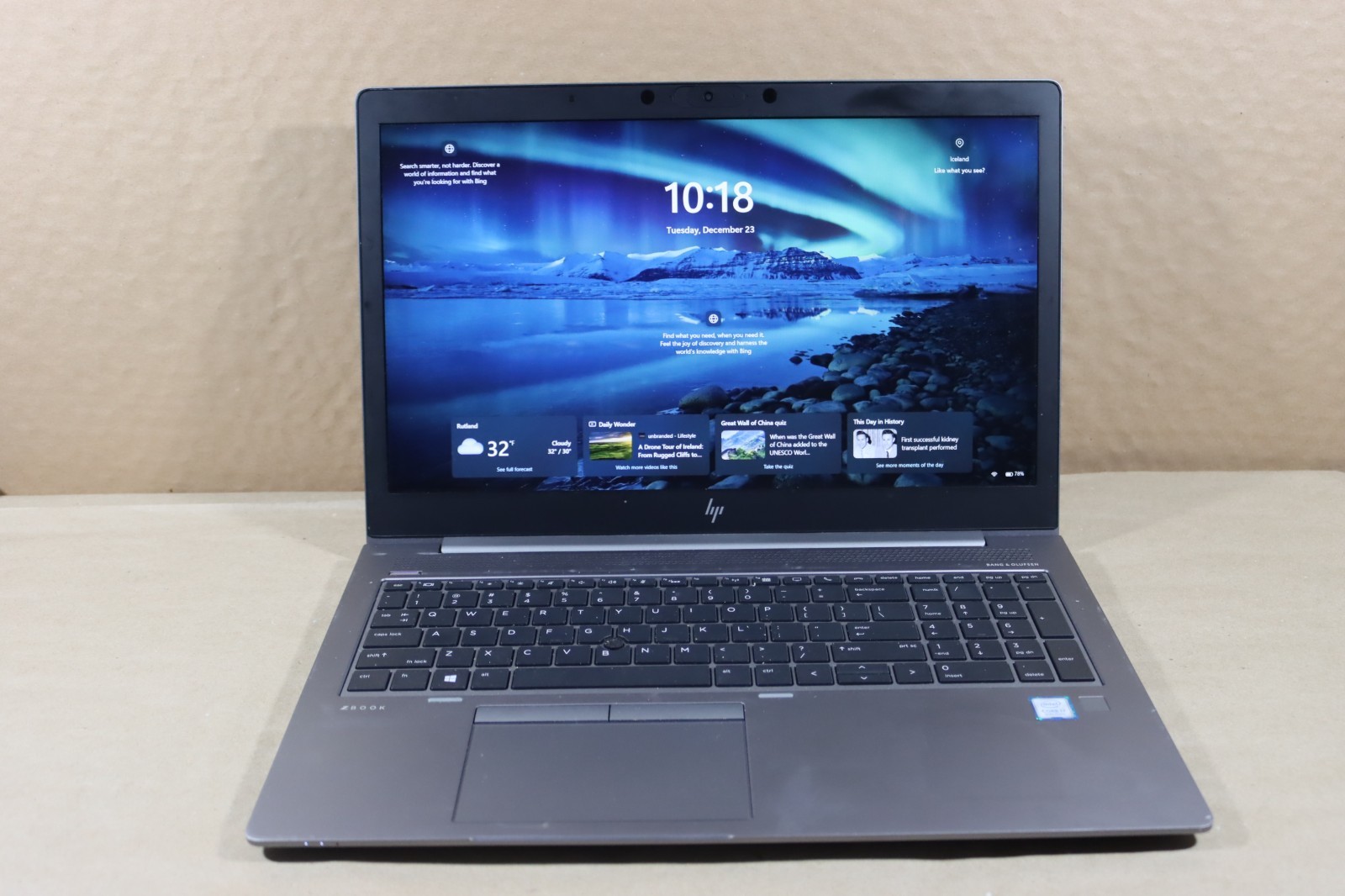 HP ZBook 15U G6 15.6” (256GB SSD Intel Core i7-8665U 8GB RAM) AMD Radeon