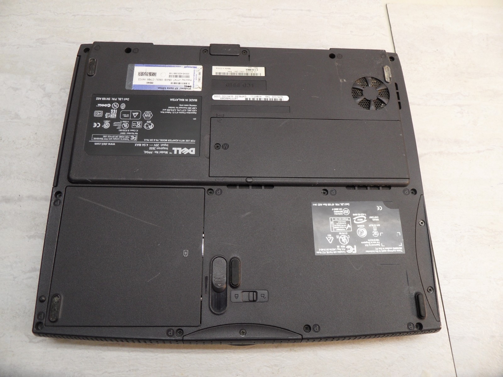 Dell Inspiron 2650 Laptop 4 Parts Posted Bios No Hard Drive *