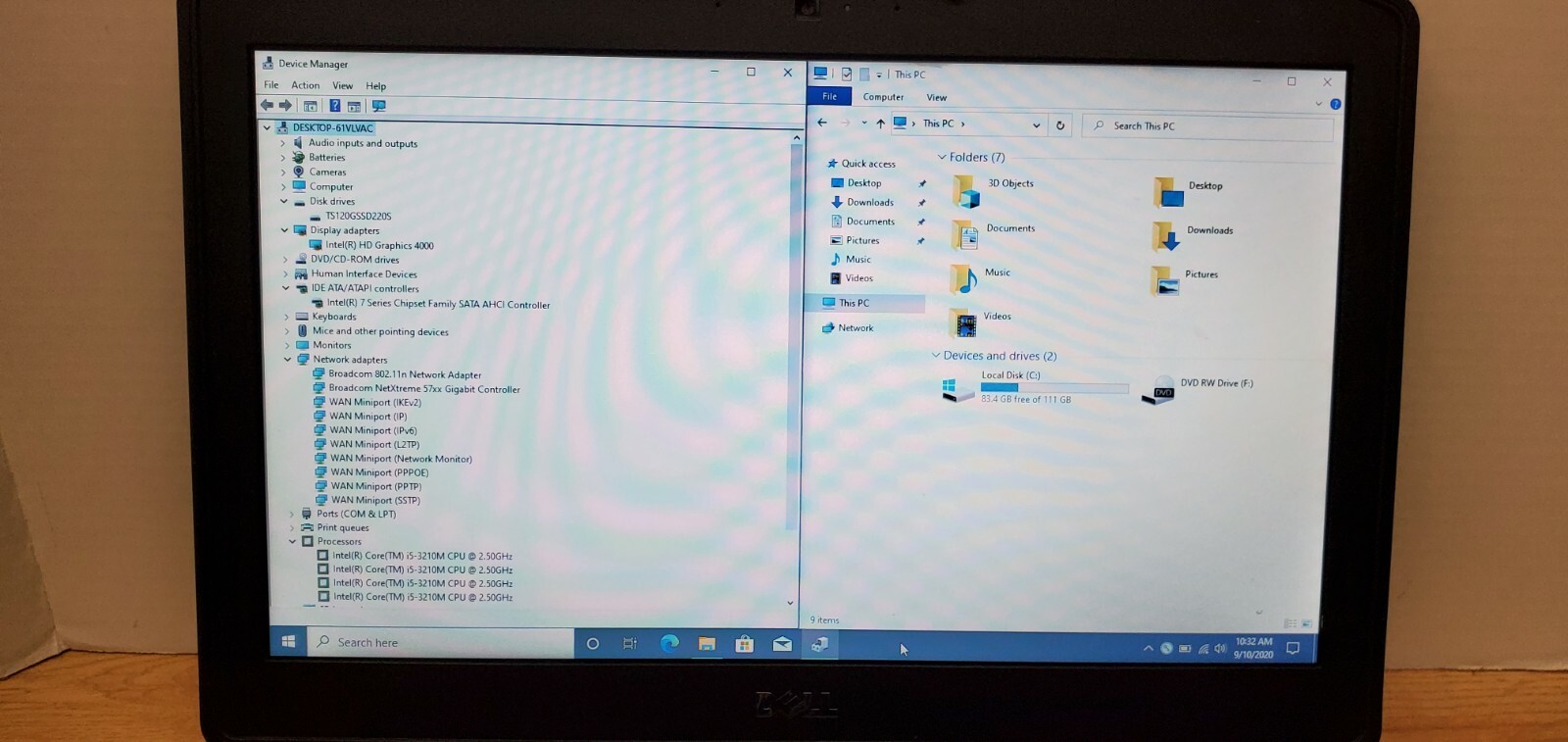 Dell Latitude E5430 14″ Windows 10 Pro, Intel Core i5-3210M, 8 GB RAM, 120GB SSD
