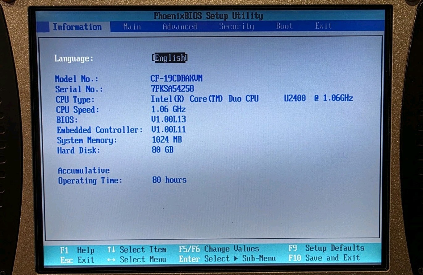 Panasonic Toughbook CF-19 MK1 Rugged Laptop 2gb 80gb WinXP with Stylus