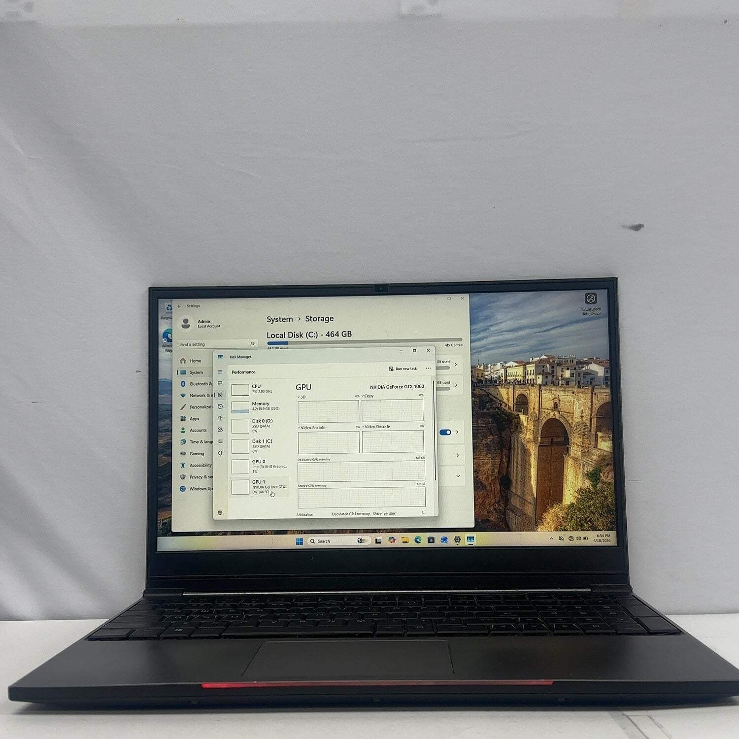 Eluktronics Mech-15 G2 15.6″ i7-8750H 2.2GHz 16GB RAM 500GB SSD GeForce GTX 1060