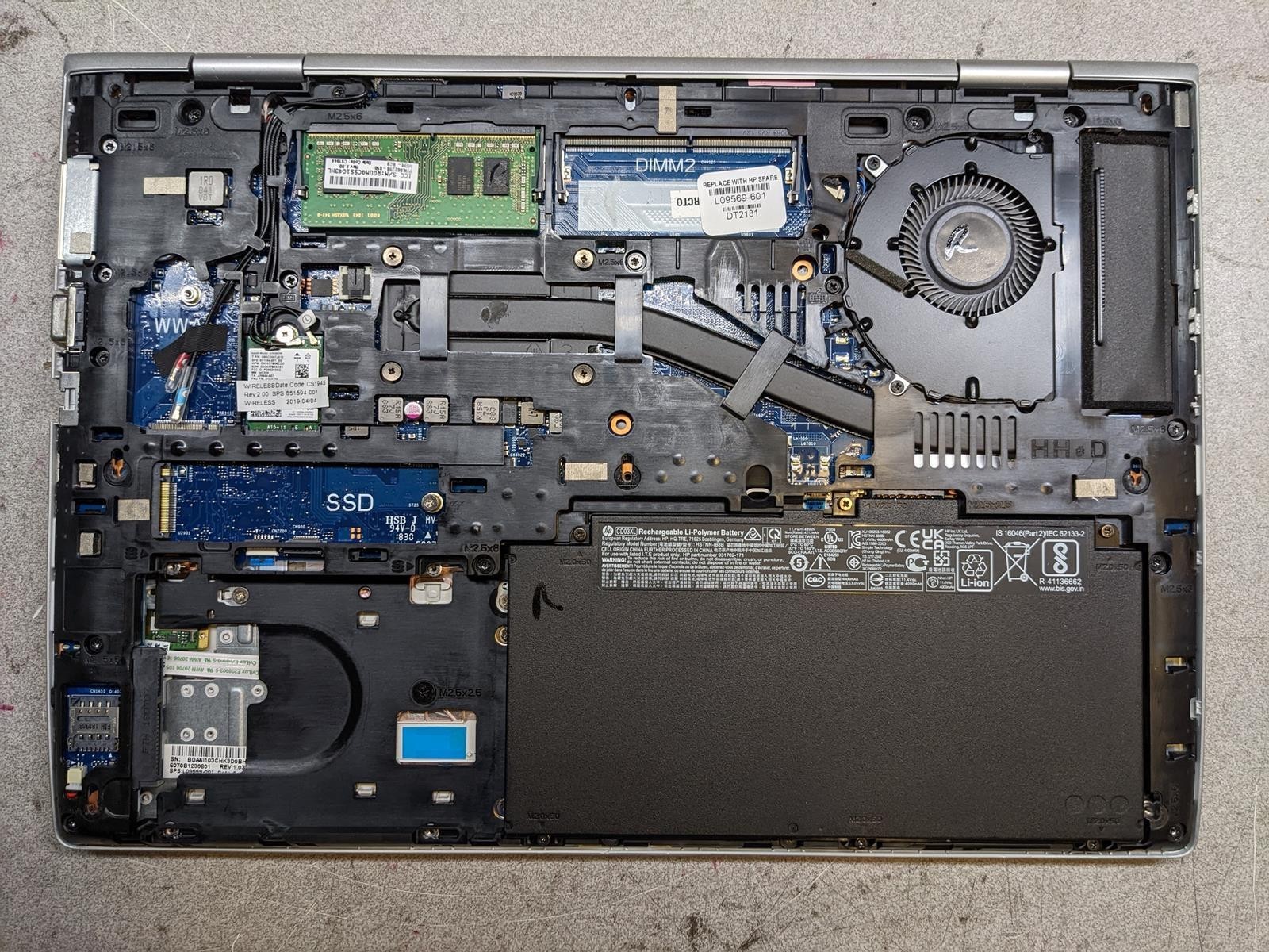 HP PROBOOK 640 G4 i5-8350U @ 1.70GHz, 8GB RAM, NO HDD/OS