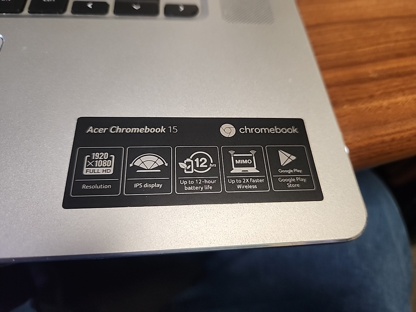 Acer Chromebook 15 CB515-1HT-P39B 15.6″ Touchscreen Laptop/N4200/4GB/32GB eMMC