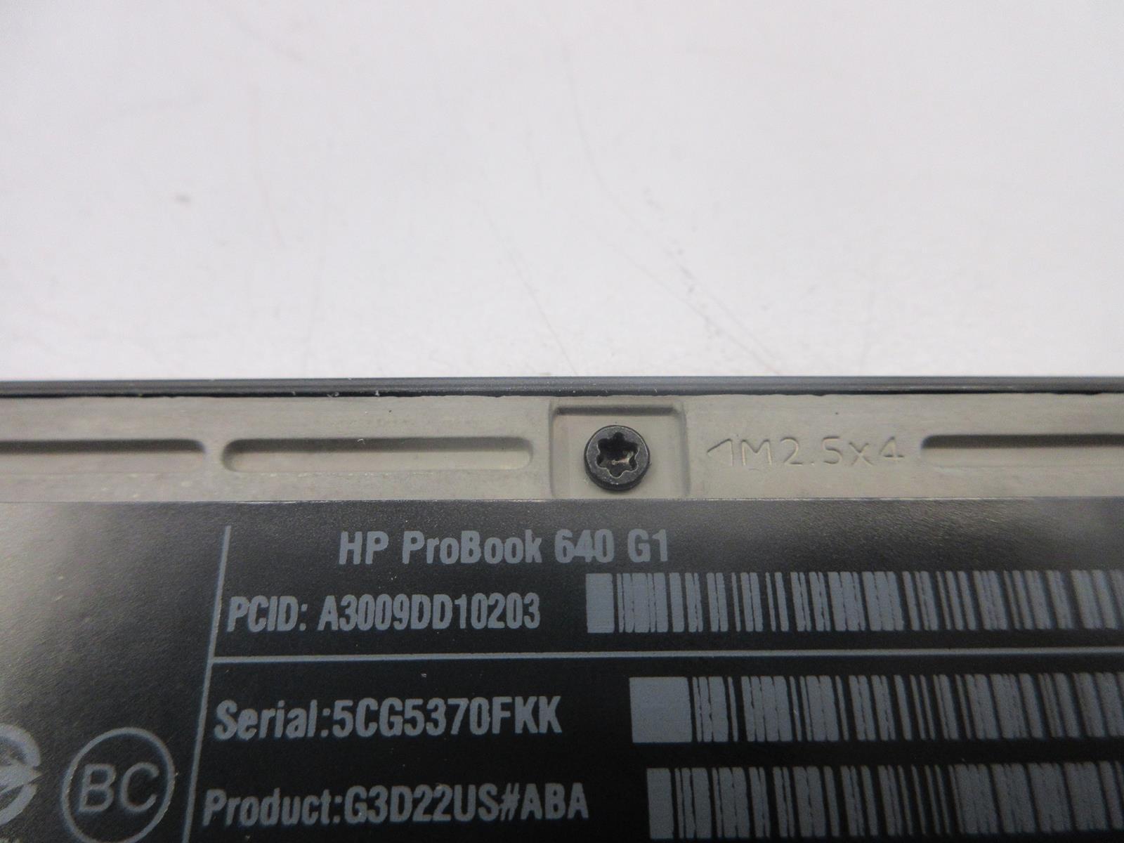 HP PROBOOK 640 G1 Laptop w/ INTEL CORE i5-4300M 2.60 GHZ + 4 GB | No HD/Battery