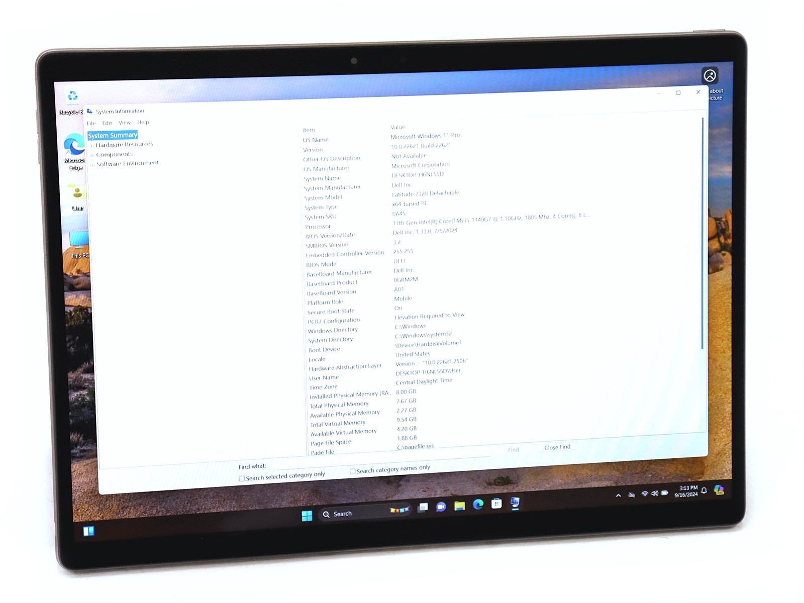 Dell Latitude 7320 Detachable i5-1140G7 8GB RAM 256GB NVMe W11P – Warranty 2026
