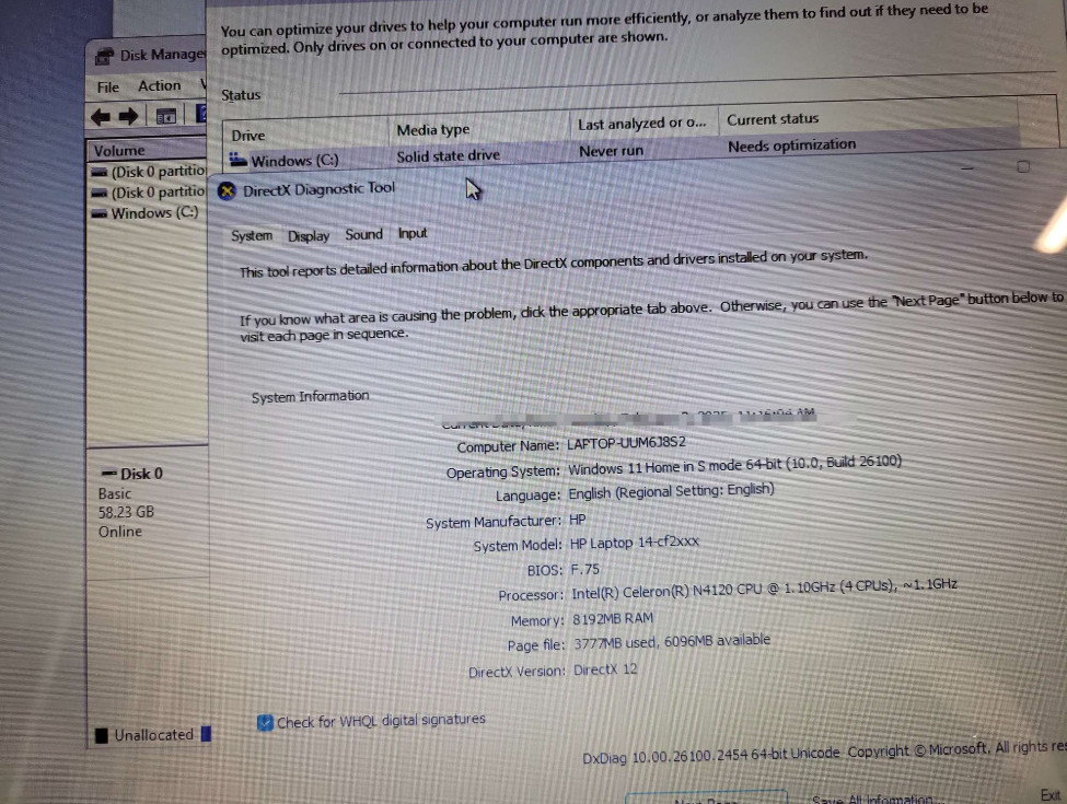 HP Stream 14″ HD Laptop Intel Celeron N4120 8GB RAM 64GB SSD Windows 11 Silver