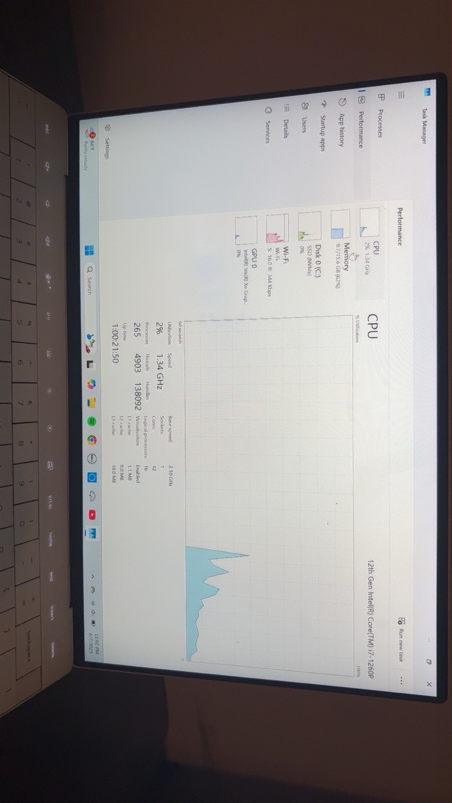 Dell XPS 13 Plus 9320 Core i7 12th Gen 4.7GHz TOUCHSCREEN 16GB RAM 512 SSD
